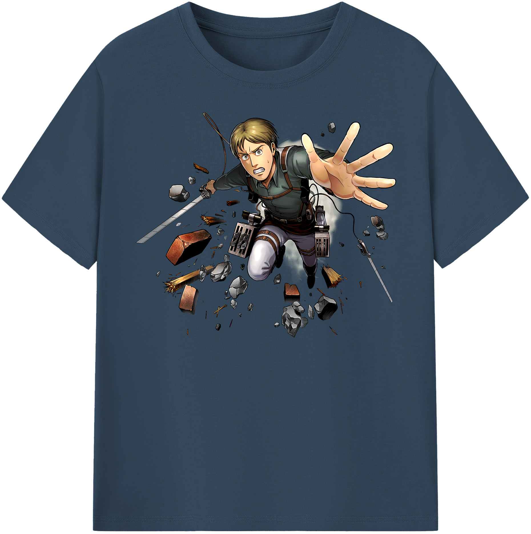 （画像用） 進撃の巨人 Attack on Titan レディースカジュアルプリントTシャツ（綿100％）