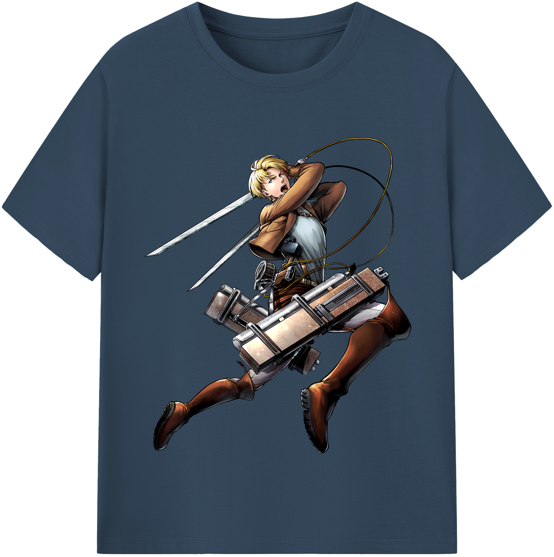 （画像用） 進撃の巨人 Attack on Titan レディースカジュアルプリントTシャツ（綿100％）