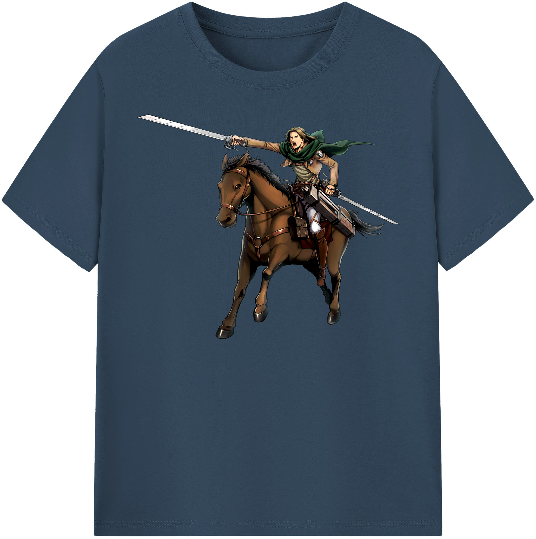 （画像用） 進撃の巨人 Attack on Titan レディースカジュアルプリントTシャツ（綿100％）