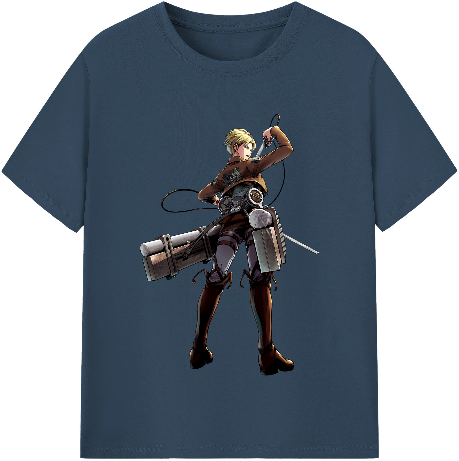 （画像用） 進撃の巨人 Attack on Titan レディースカジュアルプリントTシャツ（綿100％）