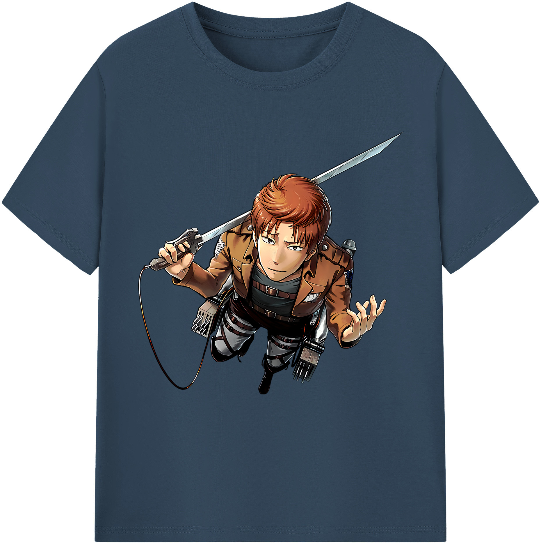 （画像用） 進撃の巨人 Attack on Titan レディースカジュアルプリントTシャツ（綿100％）