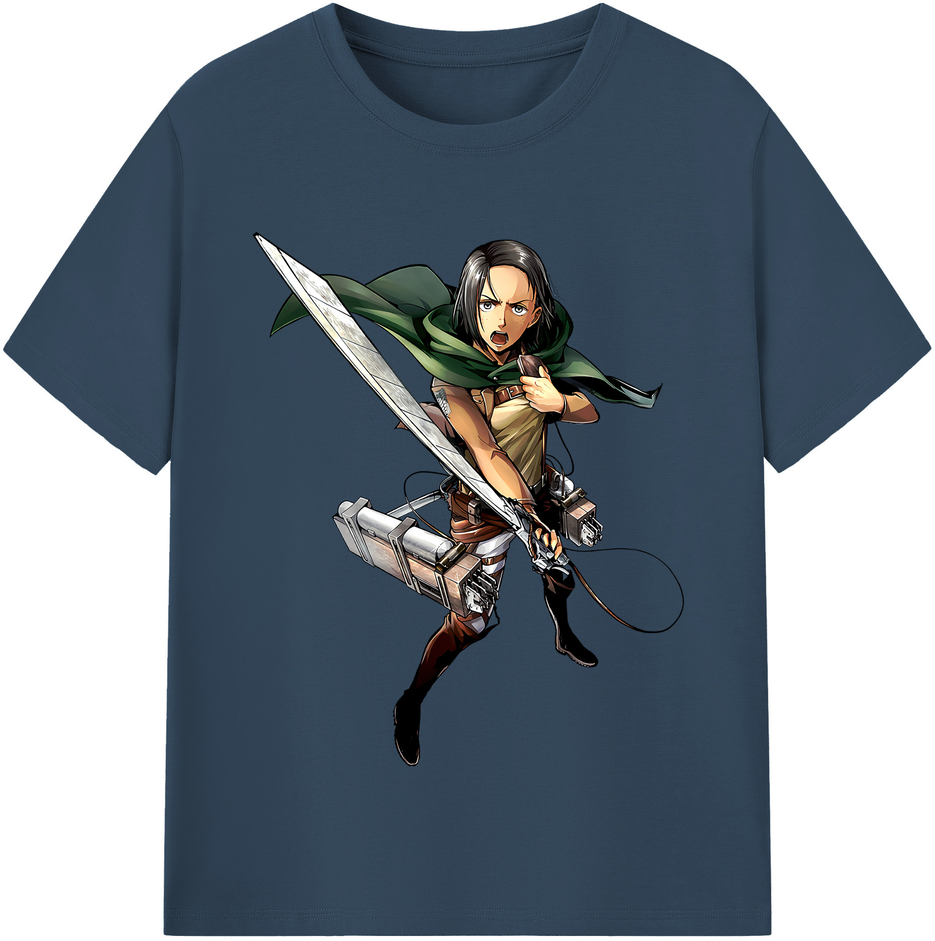 （画像用） 進撃の巨人 Attack on Titan レディースカジュアルプリントTシャツ（綿100％）