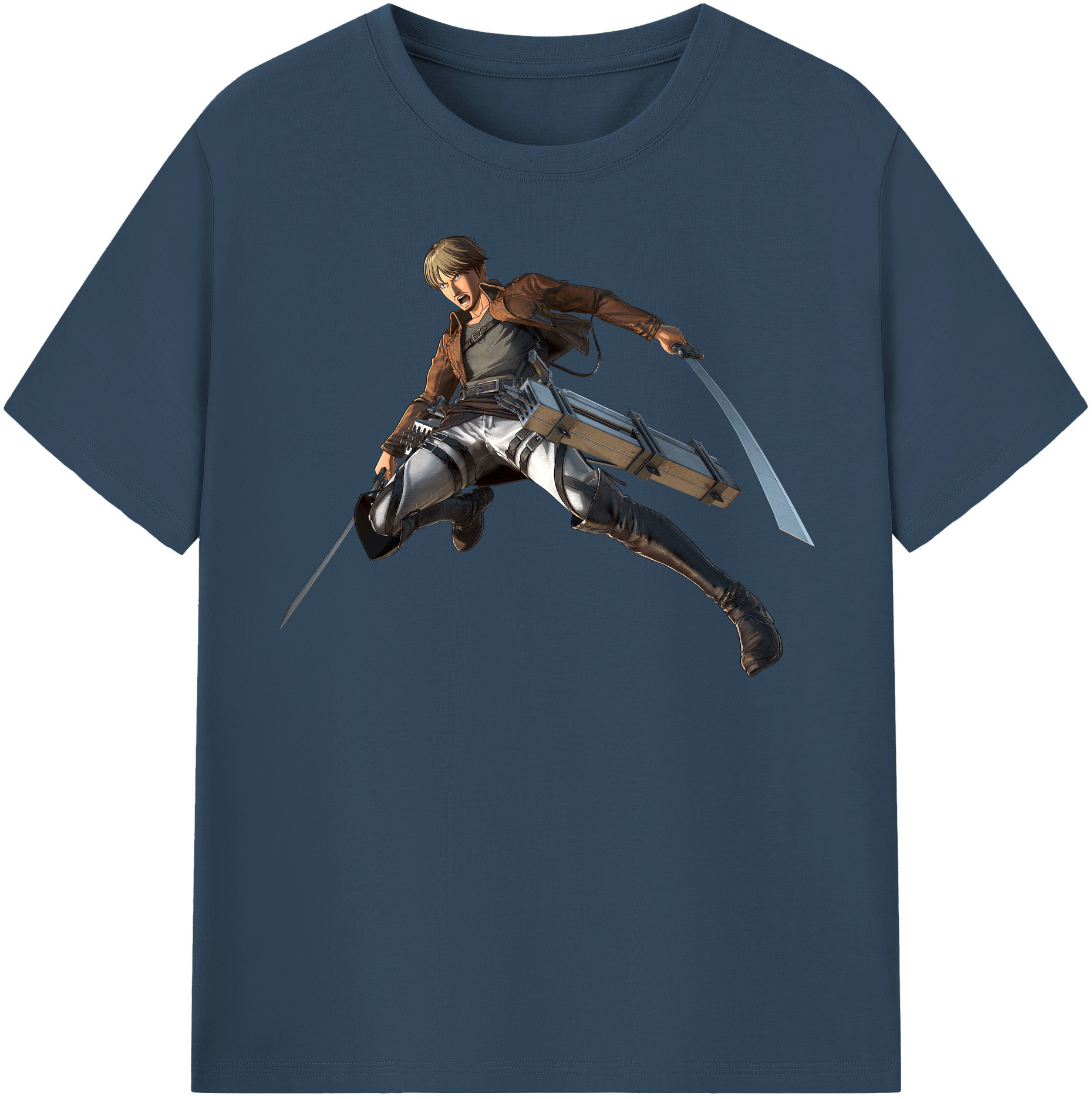 （画像用） 進撃の巨人 Attack on Titan レディースカジュアルプリントTシャツ（綿100％）