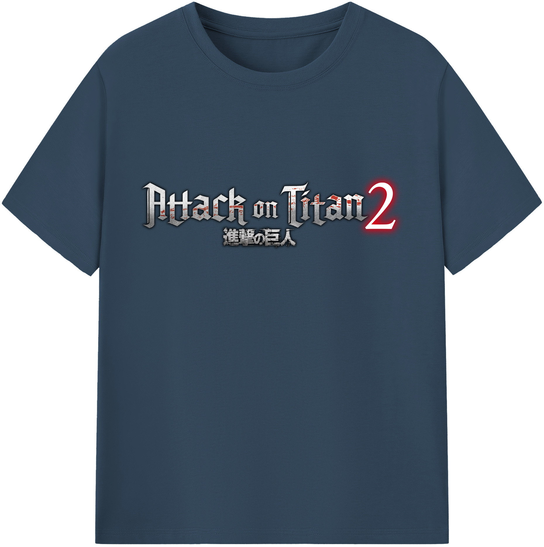 （画像用） 進撃の巨人 Attack on Titan レディースカジュアルプリントTシャツ（綿100％）