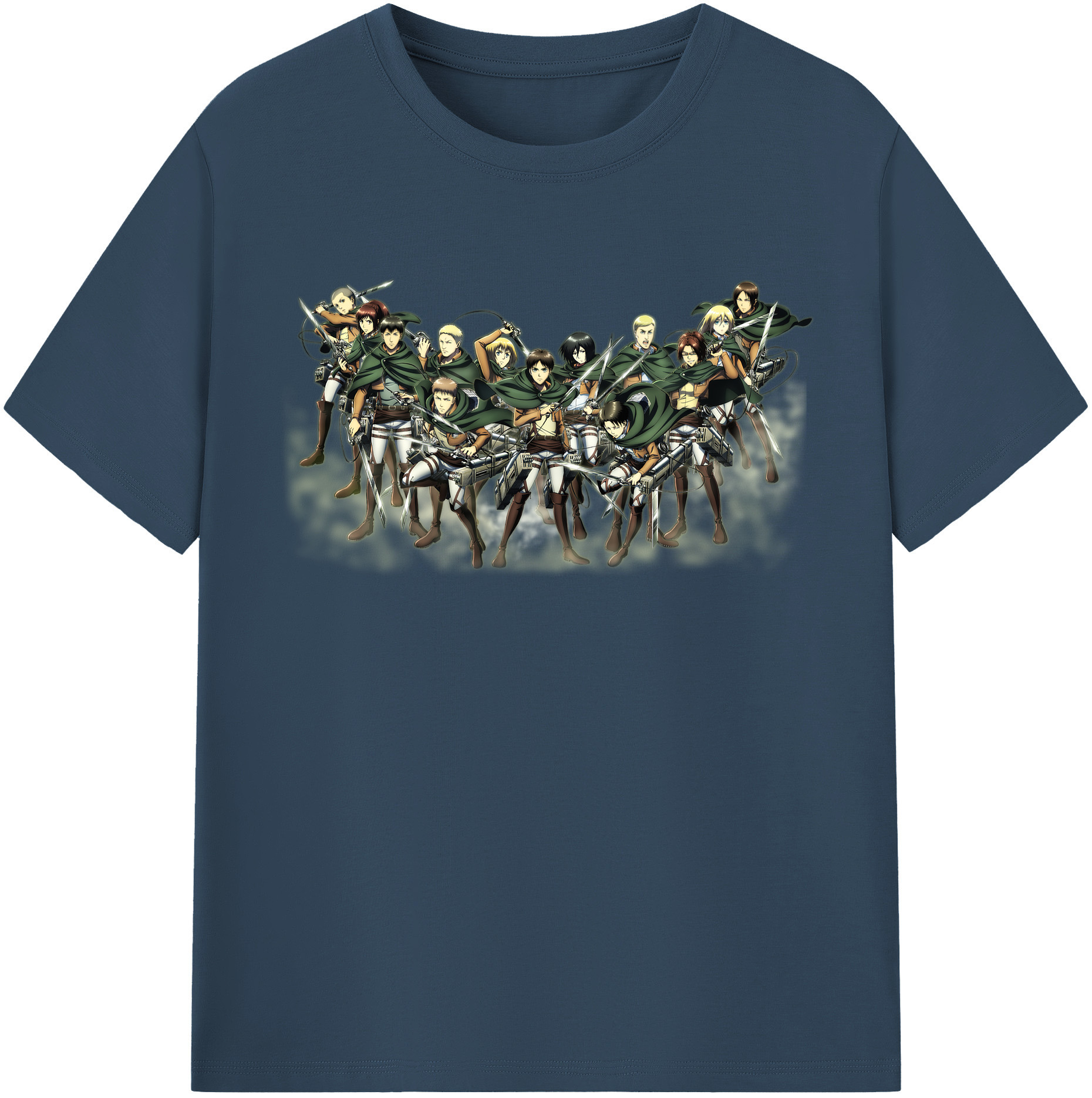 （画像用） 進撃の巨人 Attack on Titan レディースカジュアルプリントTシャツ（綿100％）