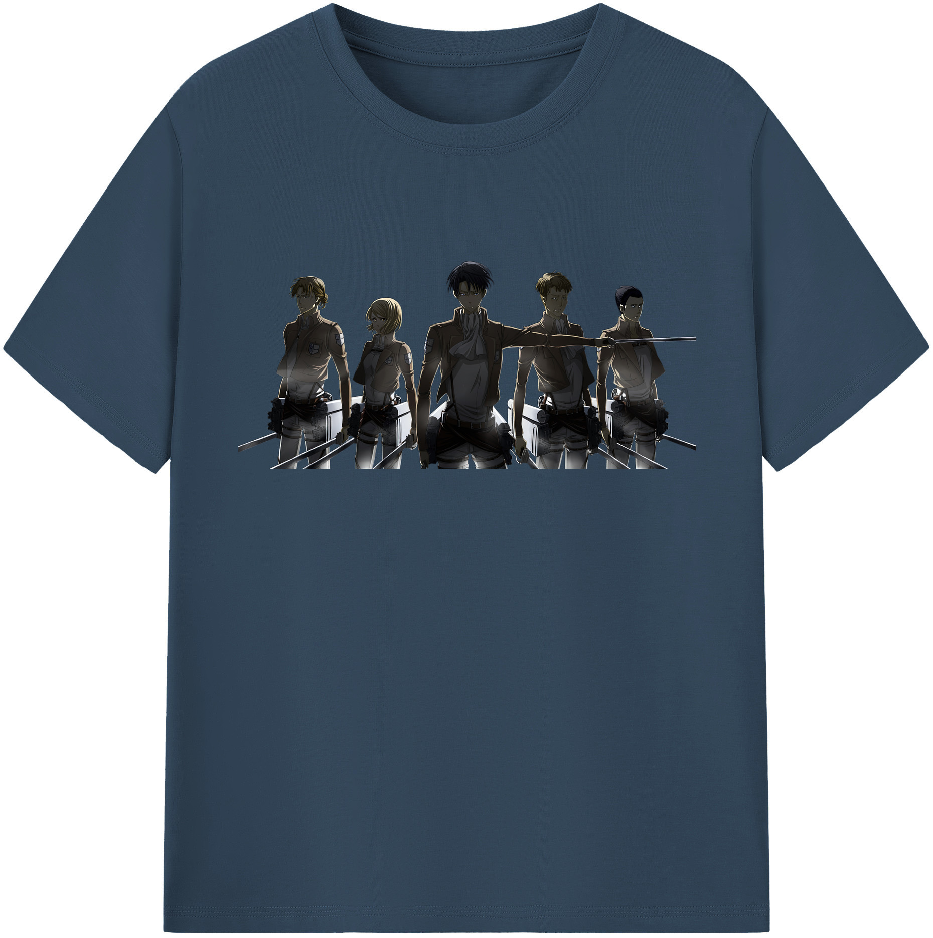 （画像用） 進撃の巨人 Attack on Titan レディースカジュアルプリントTシャツ（綿100％）