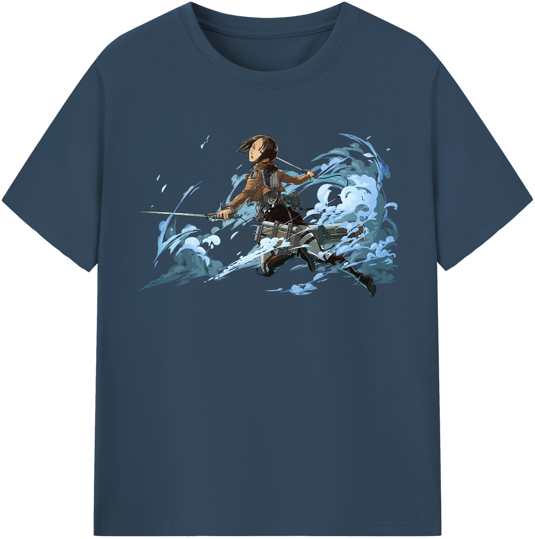 （画像用） 進撃の巨人 Attack on Titan レディースカジュアルプリントTシャツ（綿100％）
