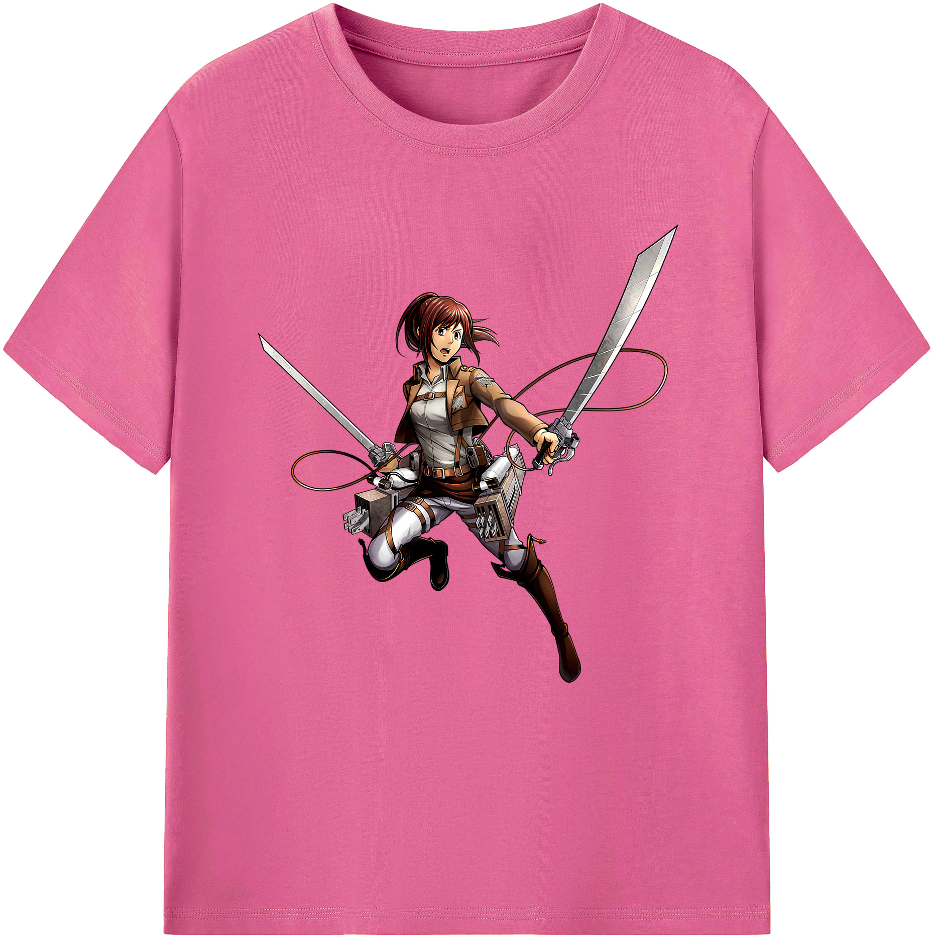 （画像用） 進撃の巨人 サシャ·ブラウス Attack on Titan Sasha Blaus レディースカジュアルプリントTシャツ（綿100％）
