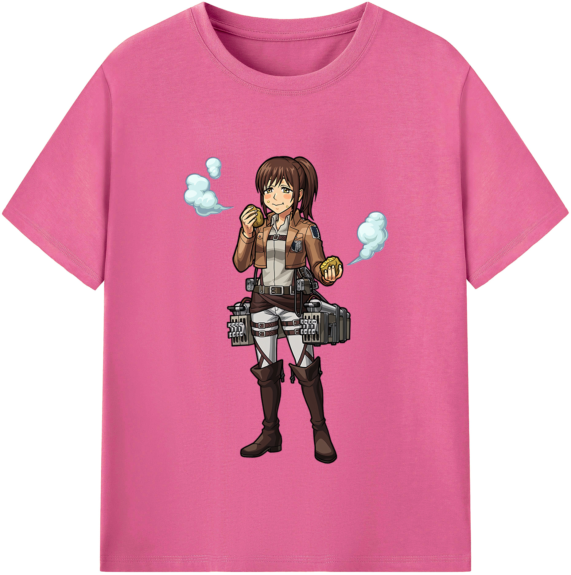 （画像用） 進撃の巨人 サシャ·ブラウス Attack on Titan Sasha Blaus レディースカジュアルプリントTシャツ（綿100％）