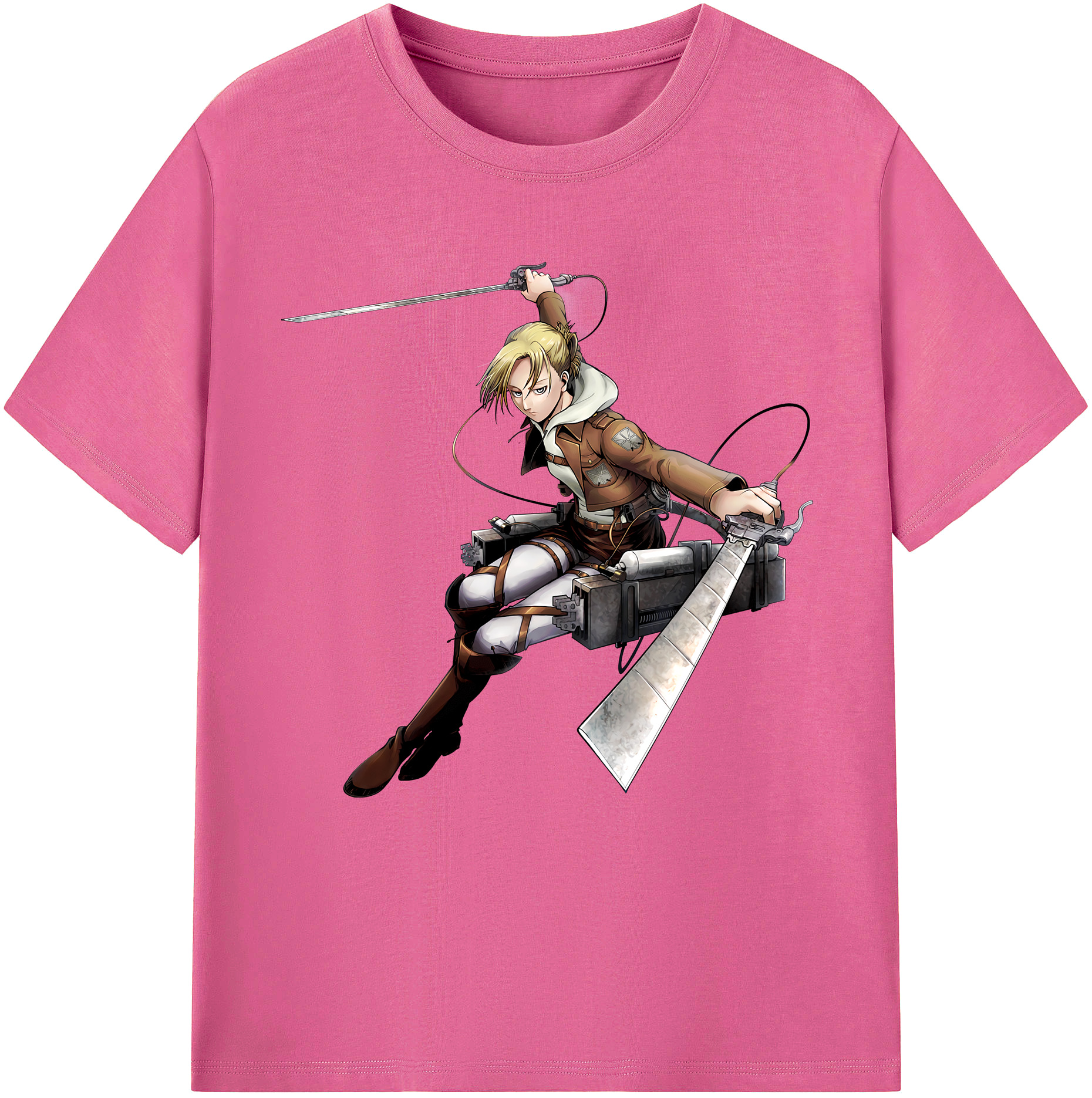 （画像用） 進撃の巨人 アニ・レオンハート Attack on Titan Annie Leonhart レディースカジュアルプリントTシャツ（綿100％）