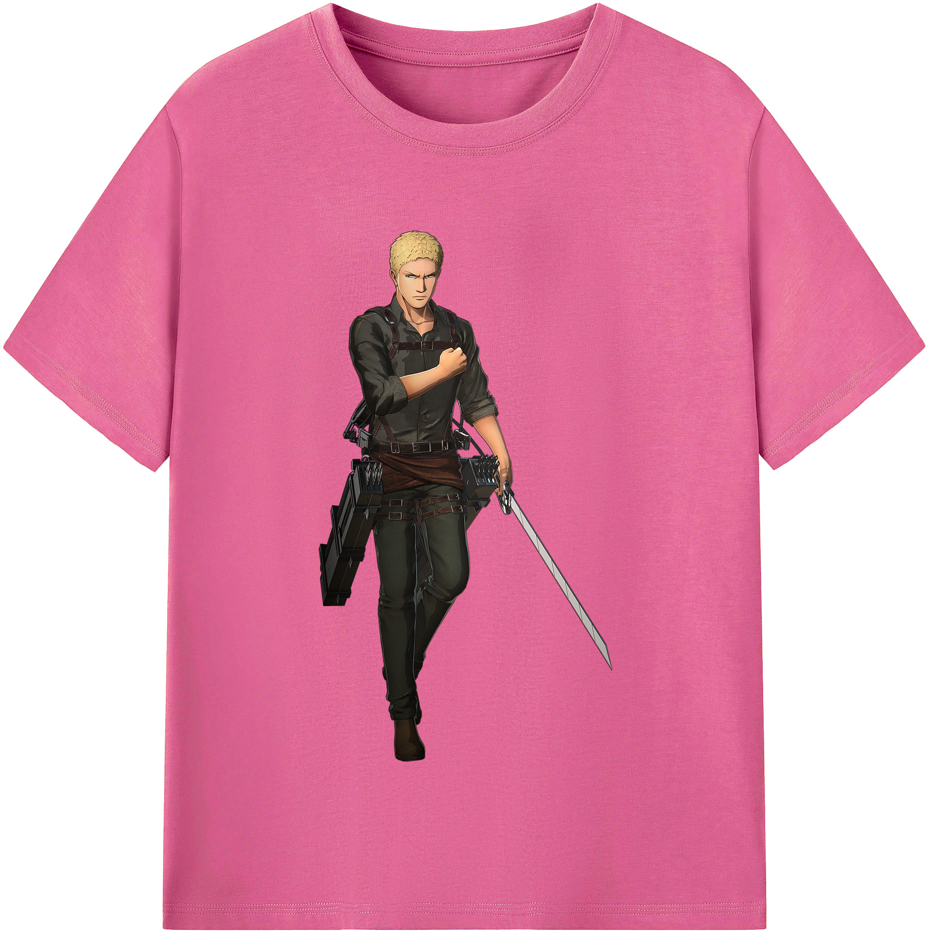 （画像用） 進撃の巨人 ライナー・ブラウン Attack on Titan Reiner Braun レディースカジュアルプリントTシャツ（綿100％）