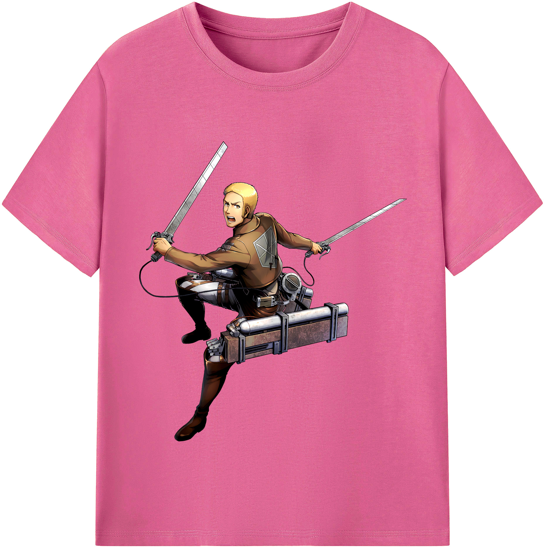 （画像用） 進撃の巨人 ライナー・ブラウン Attack on Titan Reiner Braun レディースカジュアルプリントTシャツ（綿100％）