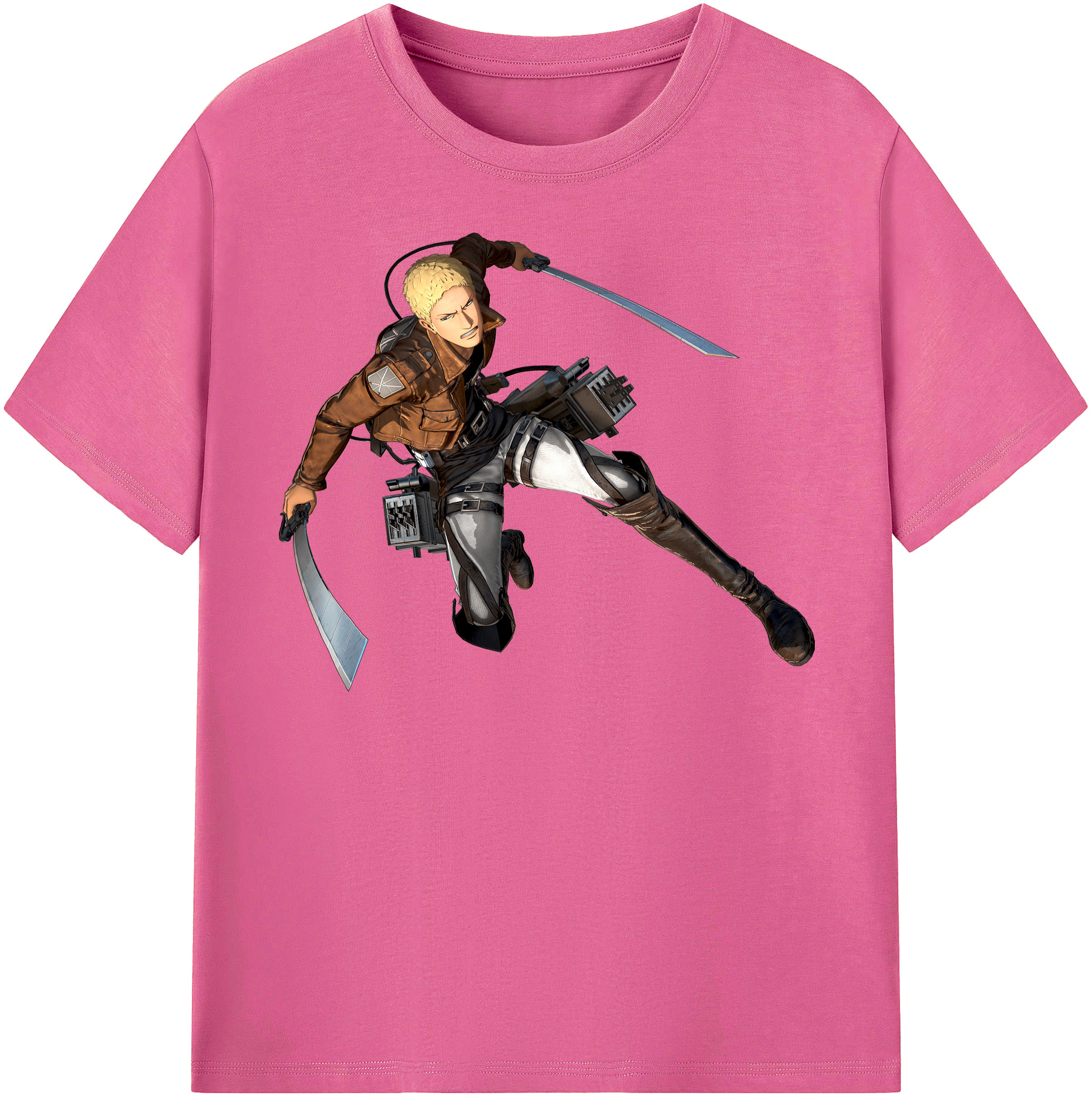 （画像用） 進撃の巨人 ライナー・ブラウン Attack on Titan Reiner Braun レディースカジュアルプリントTシャツ（綿100％）