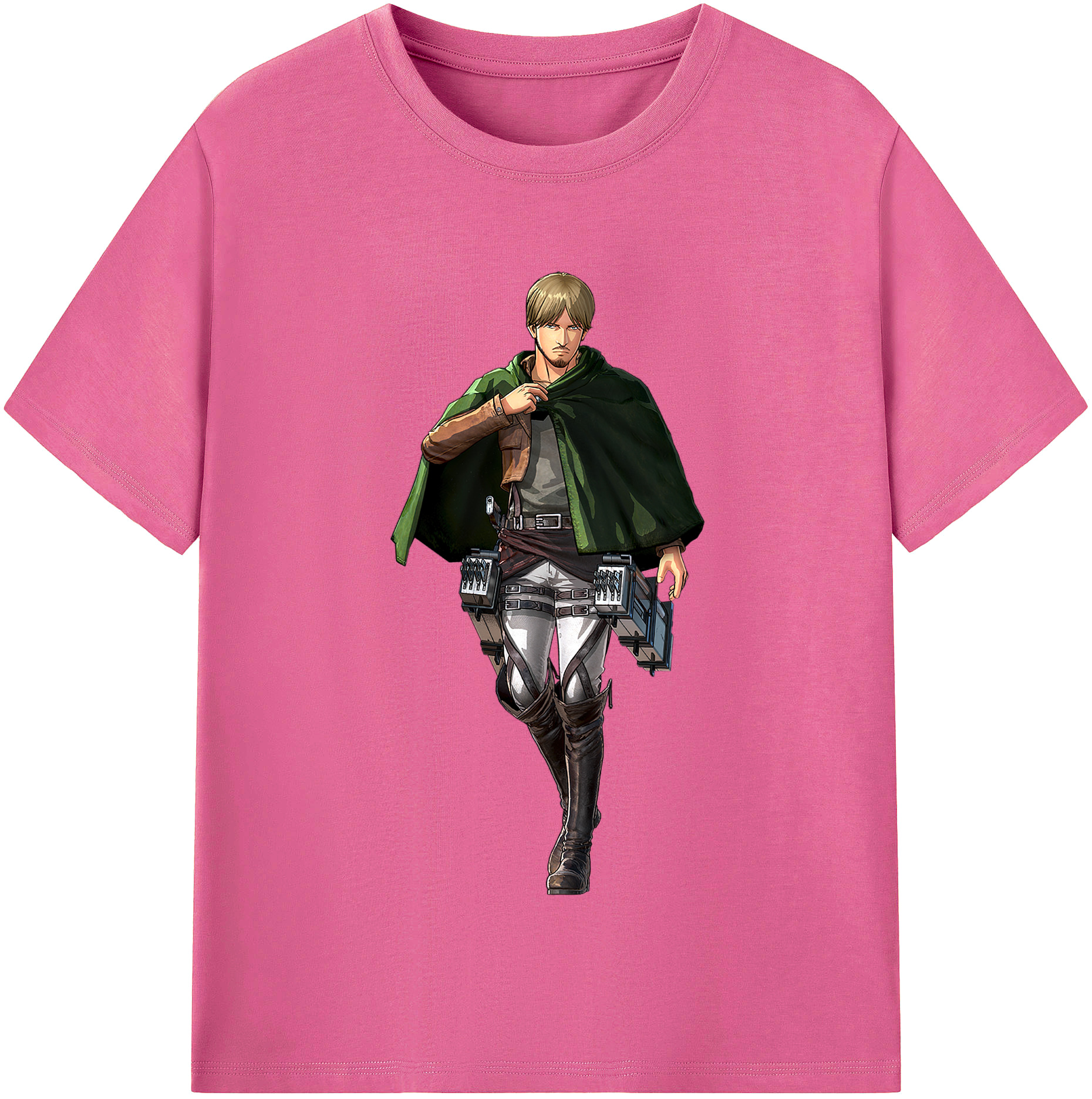 （画像用） 進撃の巨人 ミケ·ザカリアス Attack on Titan Mike Zakarius レディースカジュアルプリントTシャツ（綿100％）