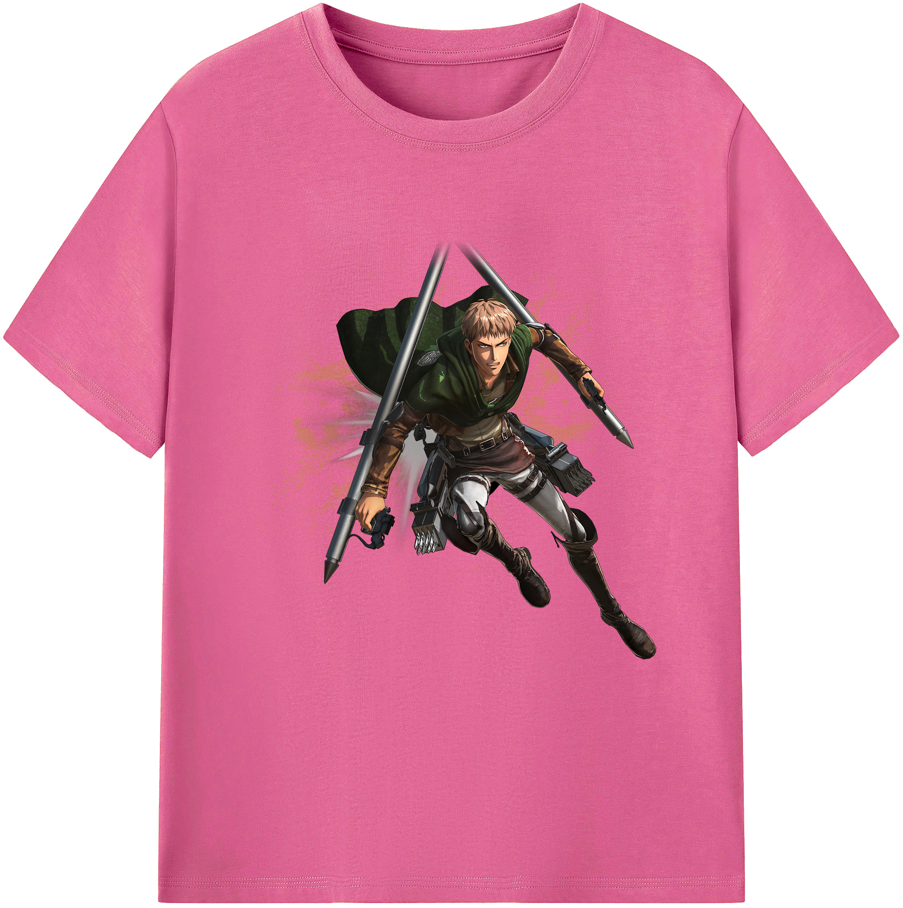 （画像用） 進撃の巨人 ジャン・キルシュタイン Attack on Titan Jean Kirstein レディースカジュアルプリントTシャツ（綿100％）