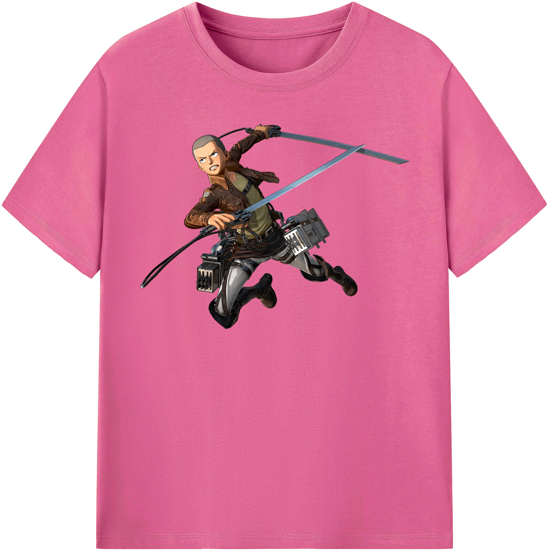 （画像用） 進撃の巨人 コニー·スプリンガー Attack on Titan Connie Springer レディースカジュアルプリントTシャツ（綿100％）