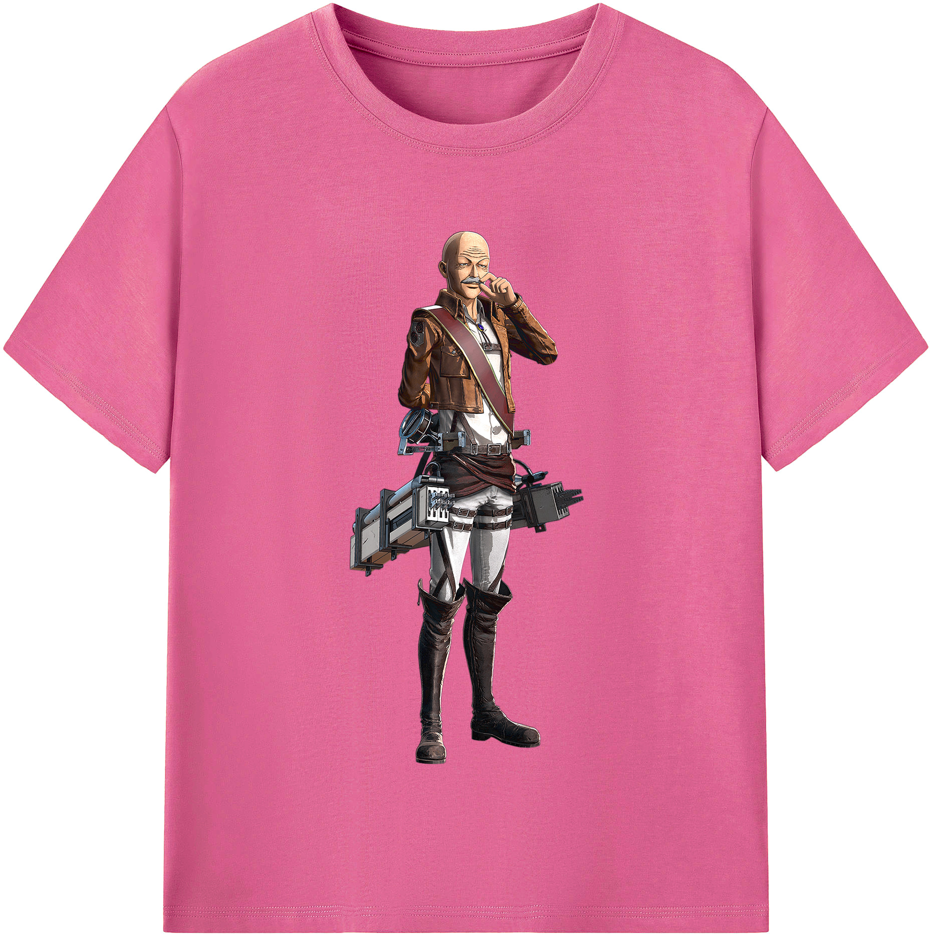 （画像用） 進撃の巨人 ドット·ピクシス Attack on Titan Dot Pixis レディースカジュアルプリントTシャツ（綿100％）