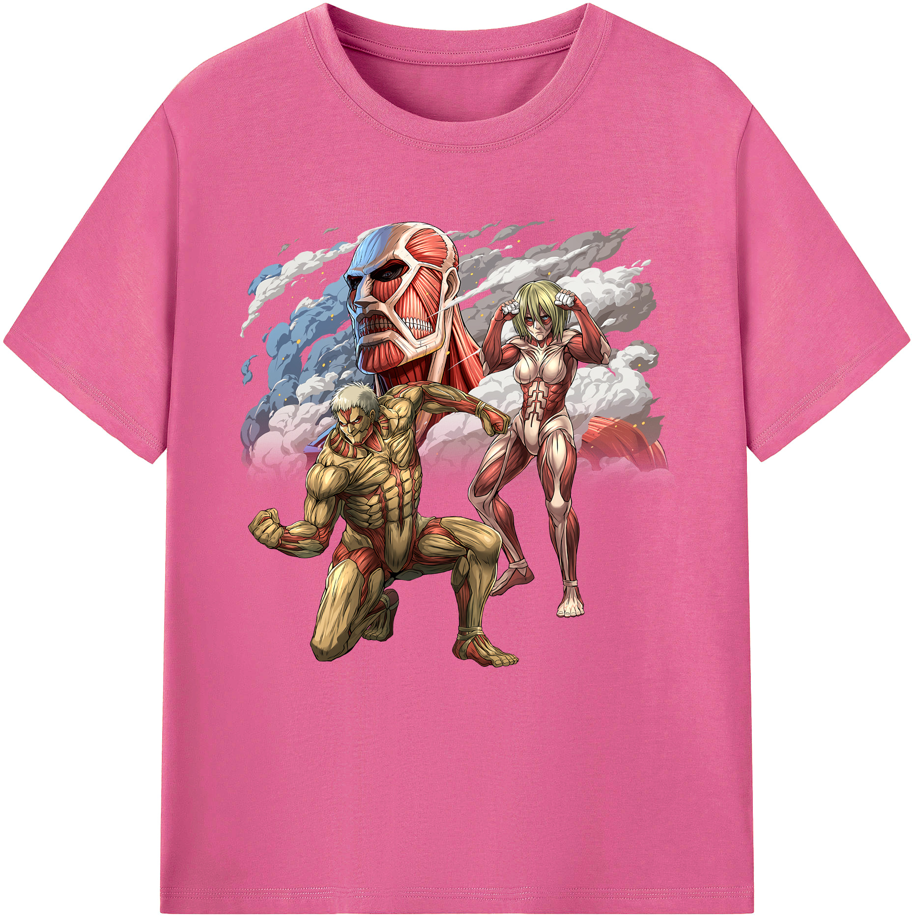 （画像用） 進撃の巨人 Attack on Titan レディースカジュアルプリントTシャツ（綿100％）