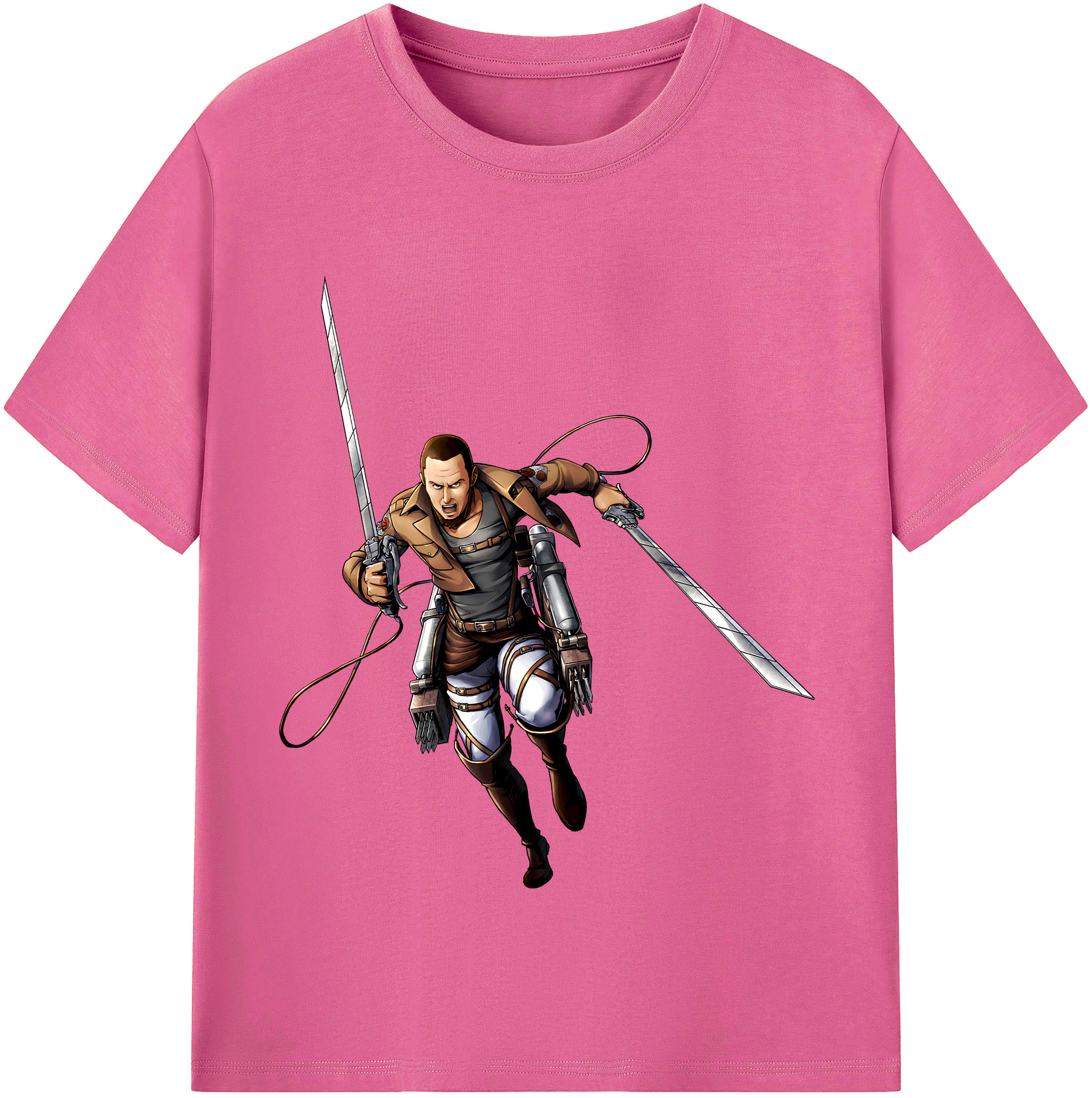 （画像用） 進撃の巨人 Attack on Titan レディースカジュアルプリントTシャツ（綿100％）