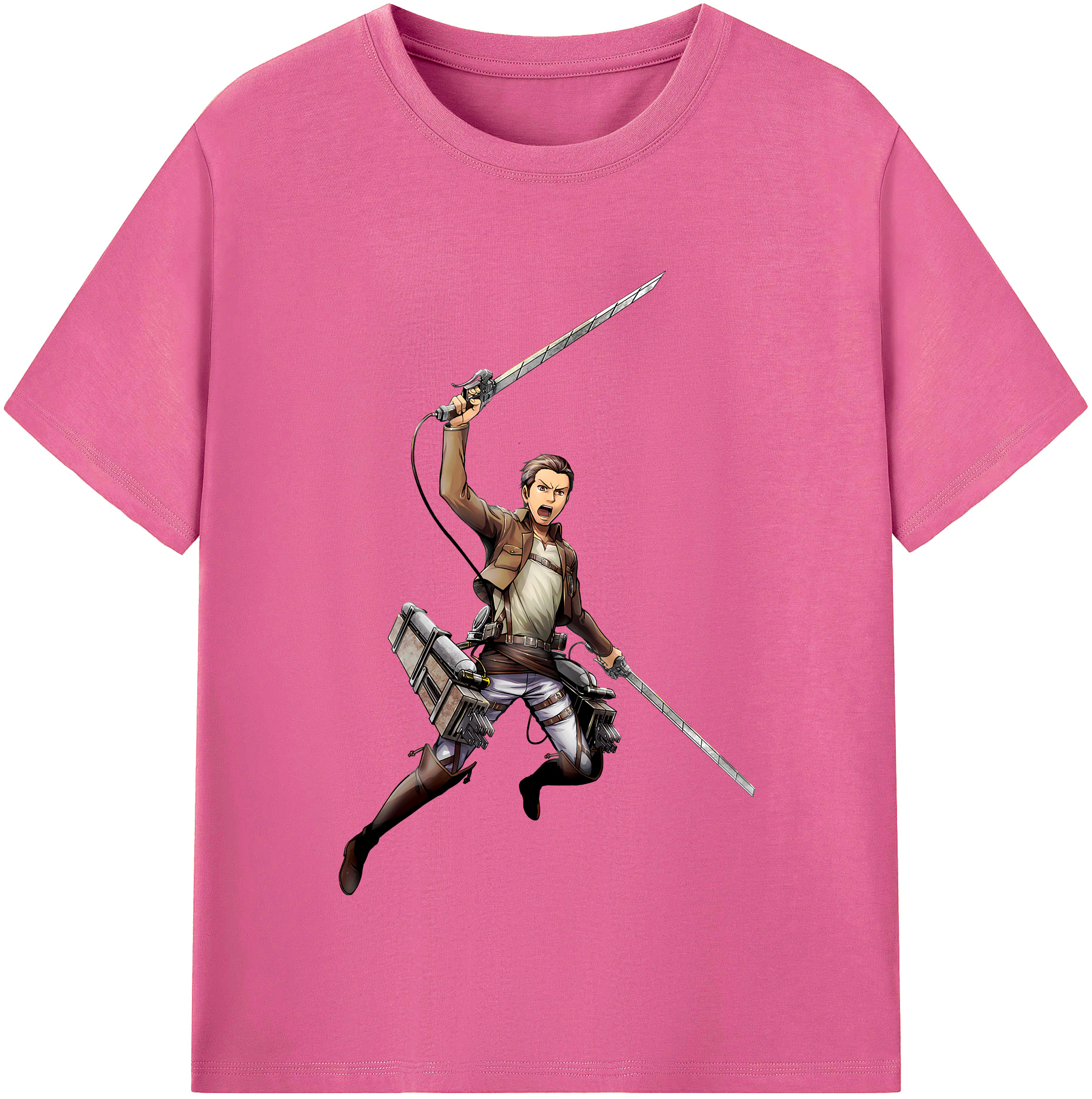（画像用） 進撃の巨人 Attack on Titan レディースカジュアルプリントTシャツ（綿100％）