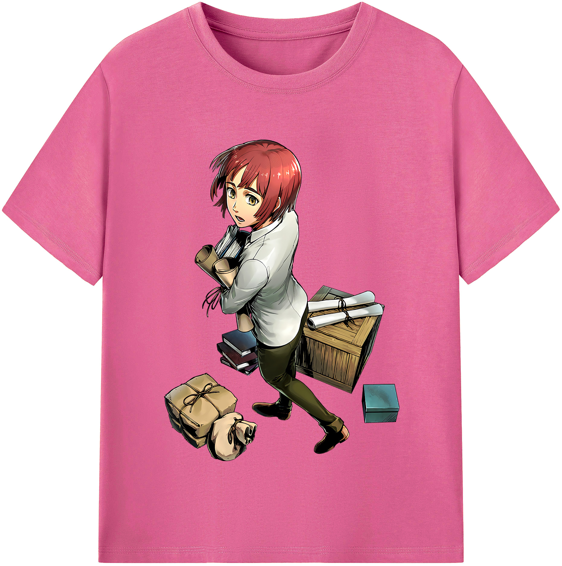（画像用） 進撃の巨人 Attack on Titan レディースカジュアルプリントTシャツ（綿100％）