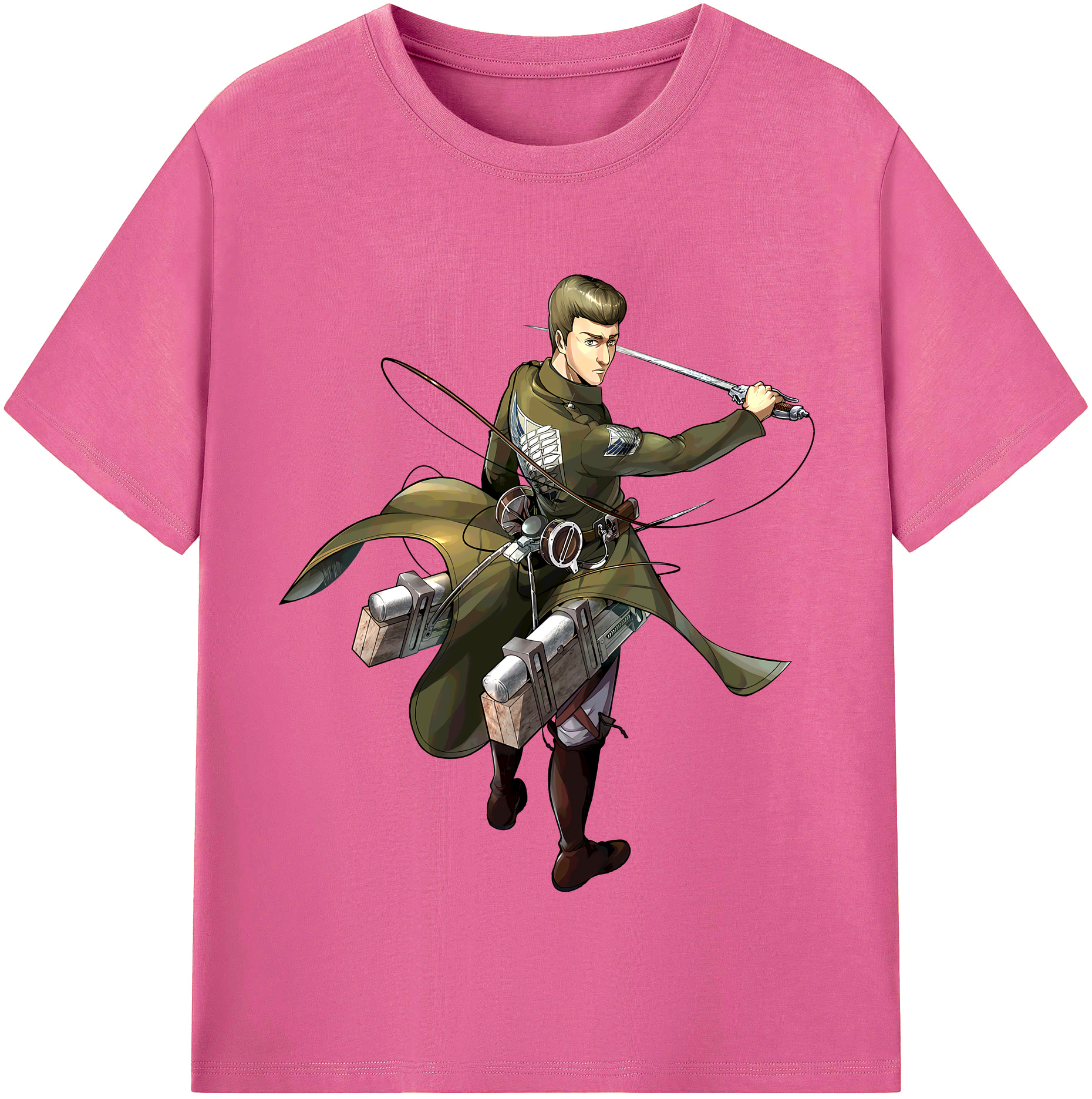 （画像用） 進撃の巨人 Attack on Titan レディースカジュアルプリントTシャツ（綿100％）
