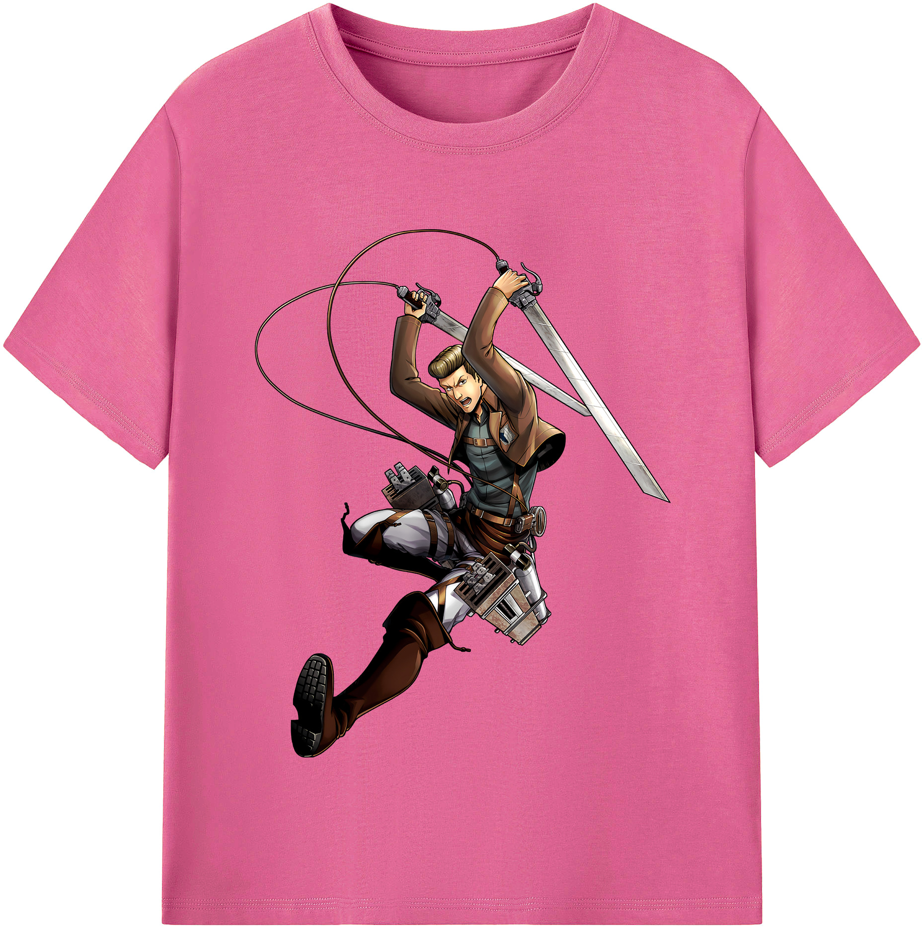 （画像用） 進撃の巨人 Attack on Titan レディースカジュアルプリントTシャツ（綿100％）