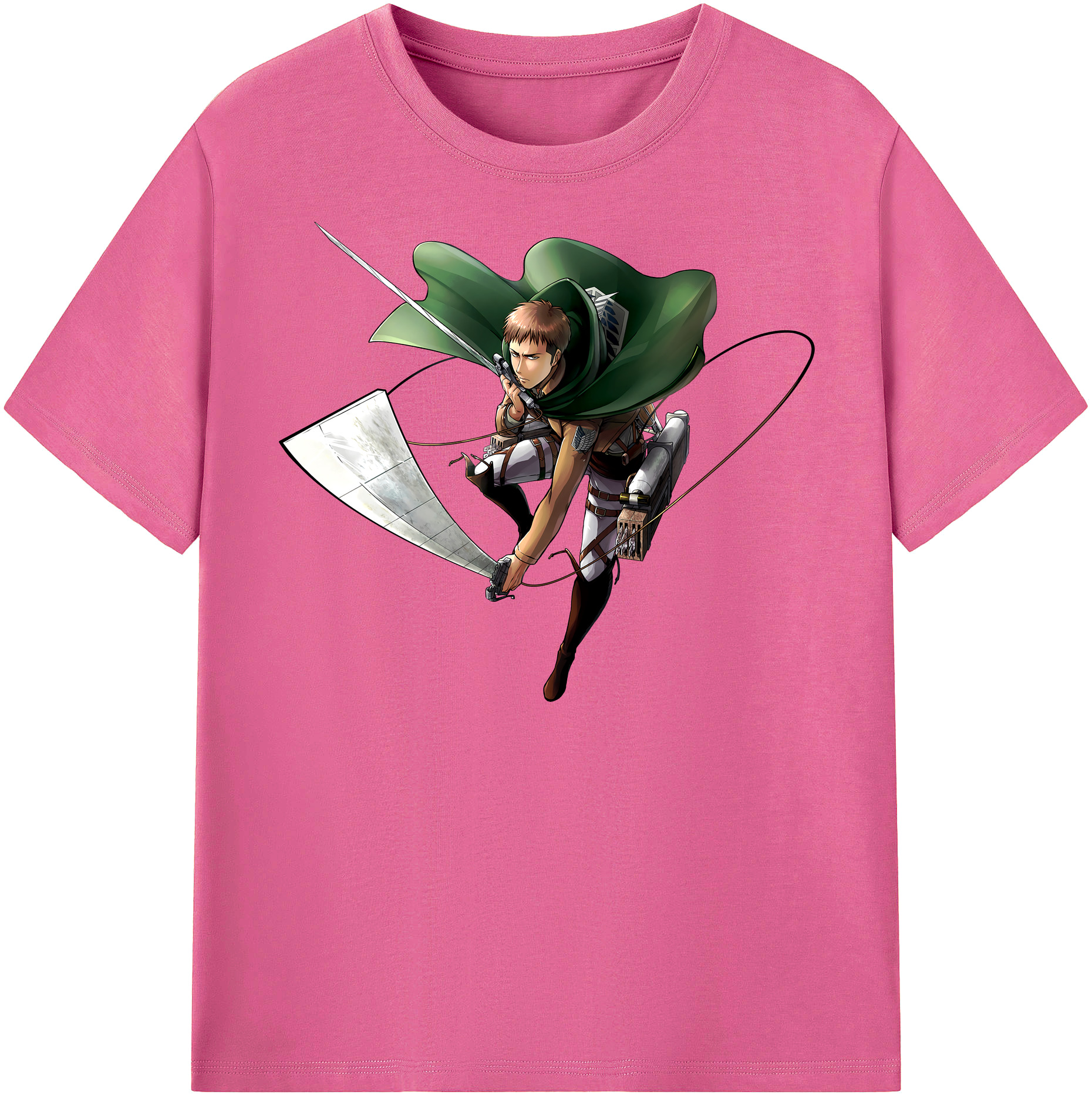 （画像用） 進撃の巨人 Attack on Titan レディースカジュアルプリントTシャツ（綿100％）