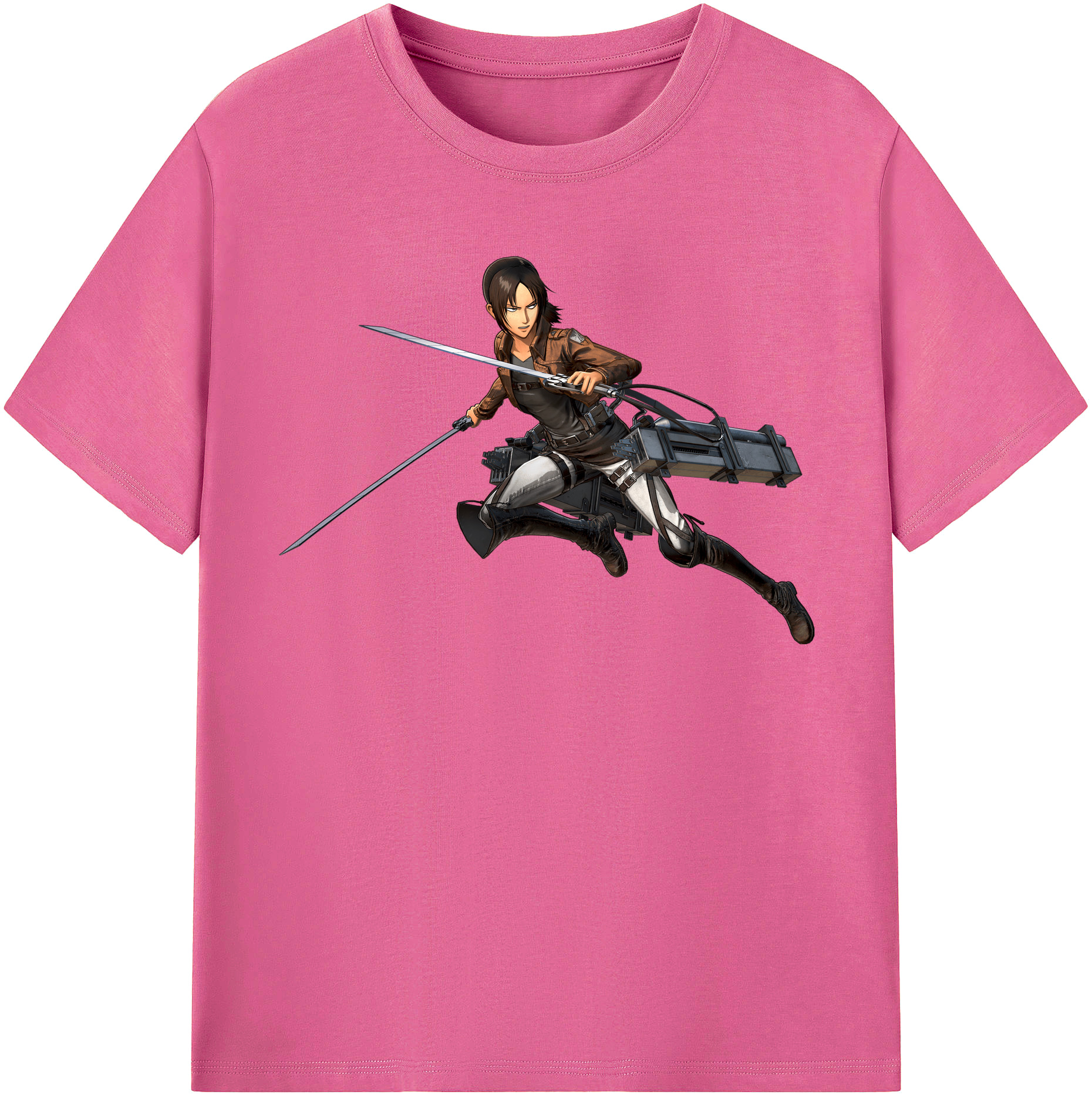 （画像用） 進撃の巨人 Attack on Titan レディースカジュアルプリントTシャツ（綿100％）
