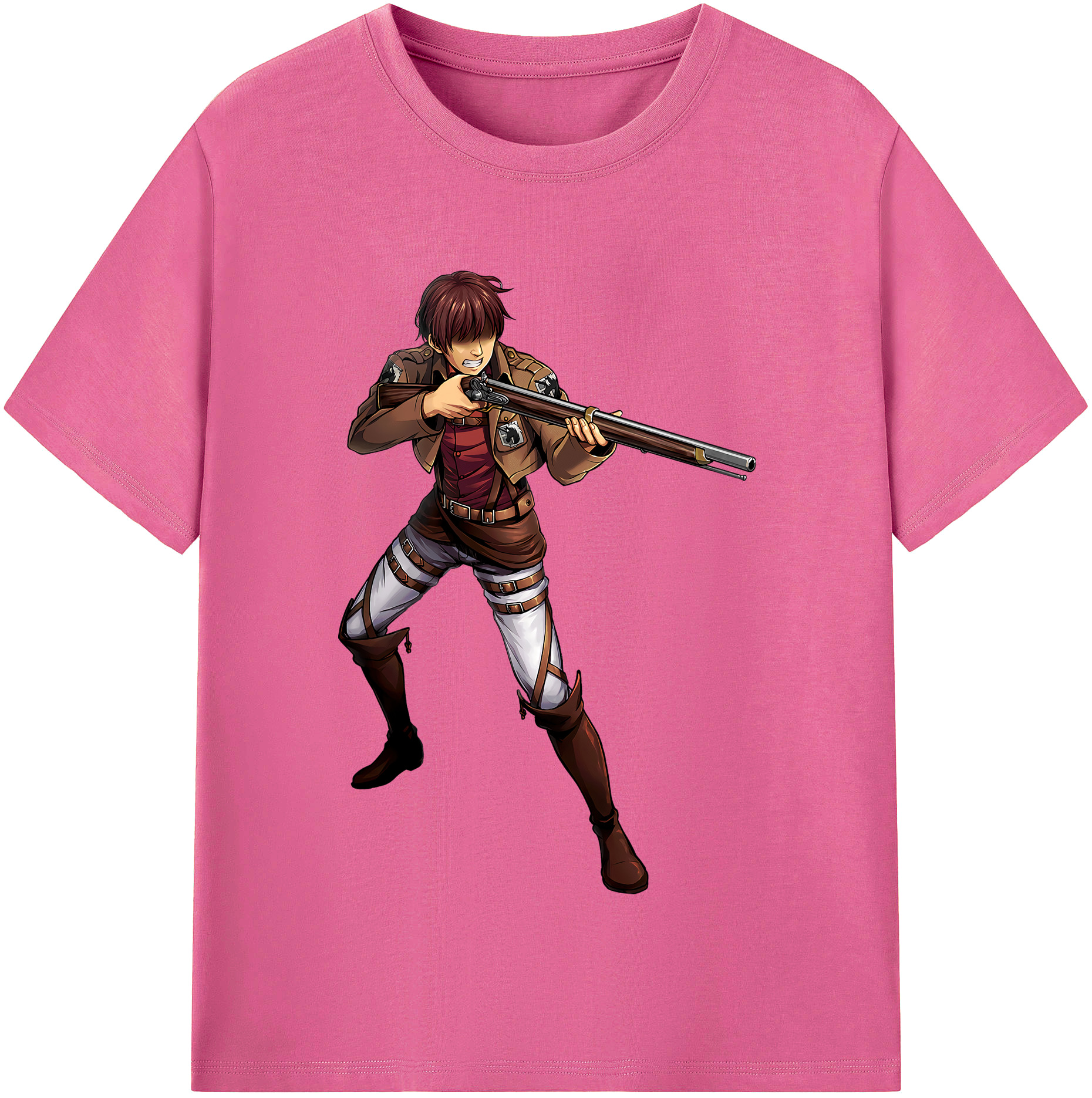 （画像用） 進撃の巨人 Attack on Titan レディースカジュアルプリントTシャツ（綿100％）