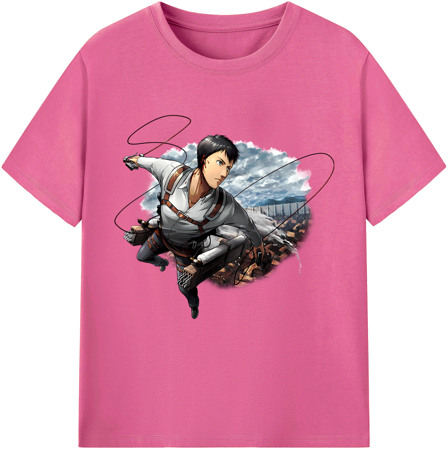 （画像用） 進撃の巨人 ベルトルト・フーバー Attack on Titan Bertholdt Hoover レディースカジュアルプリントTシャツ（綿100％）