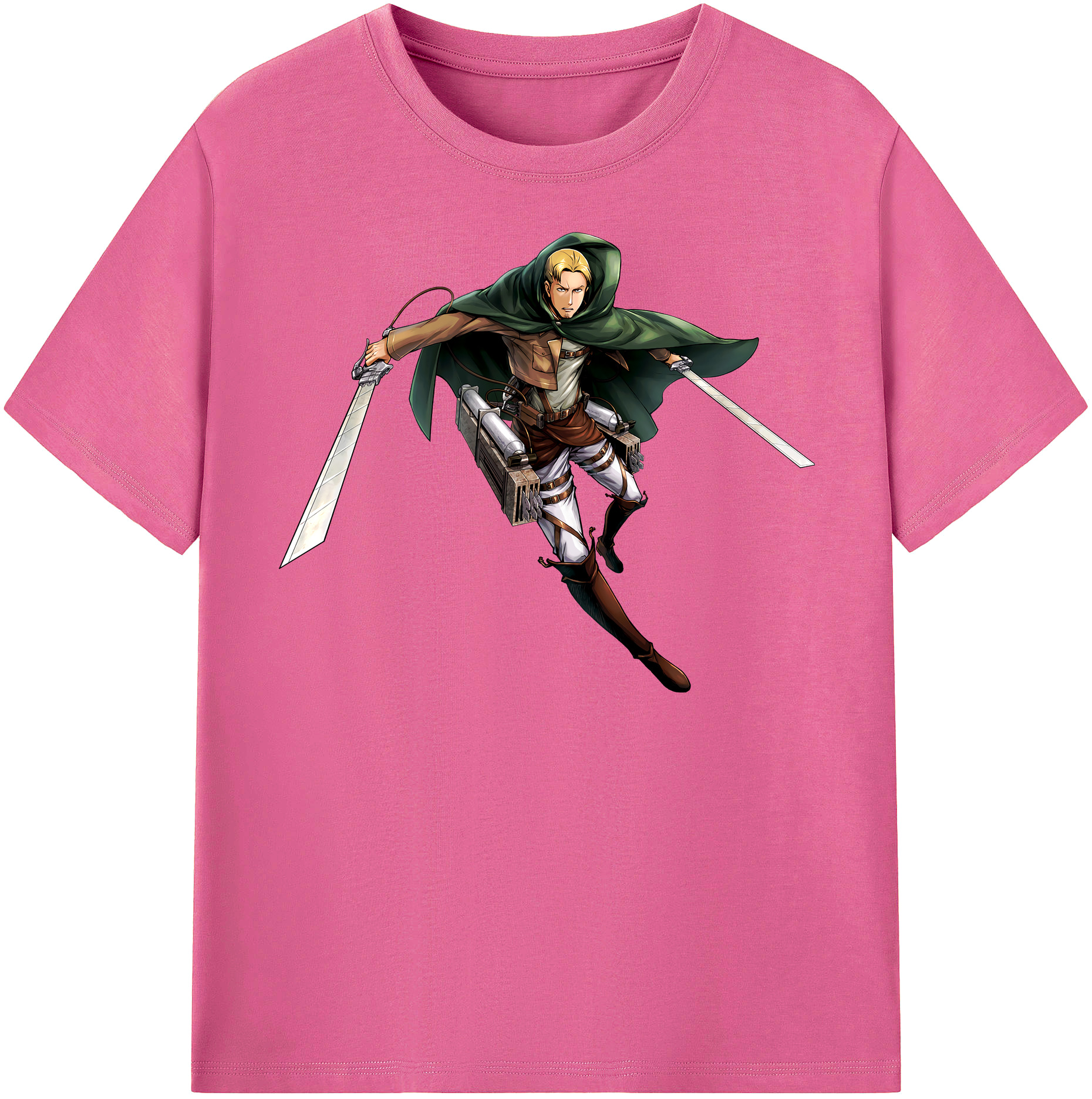 （画像用） 進撃の巨人 Attack on Titan レディースカジュアルプリントTシャツ（綿100％）
