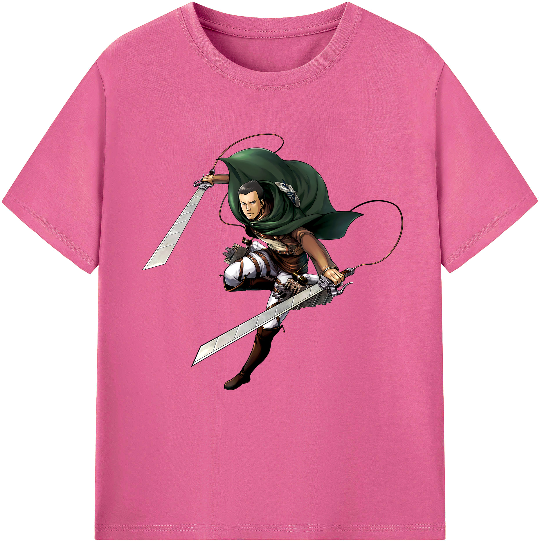 （画像用） 進撃の巨人 Attack on Titan レディースカジュアルプリントTシャツ（綿100％）