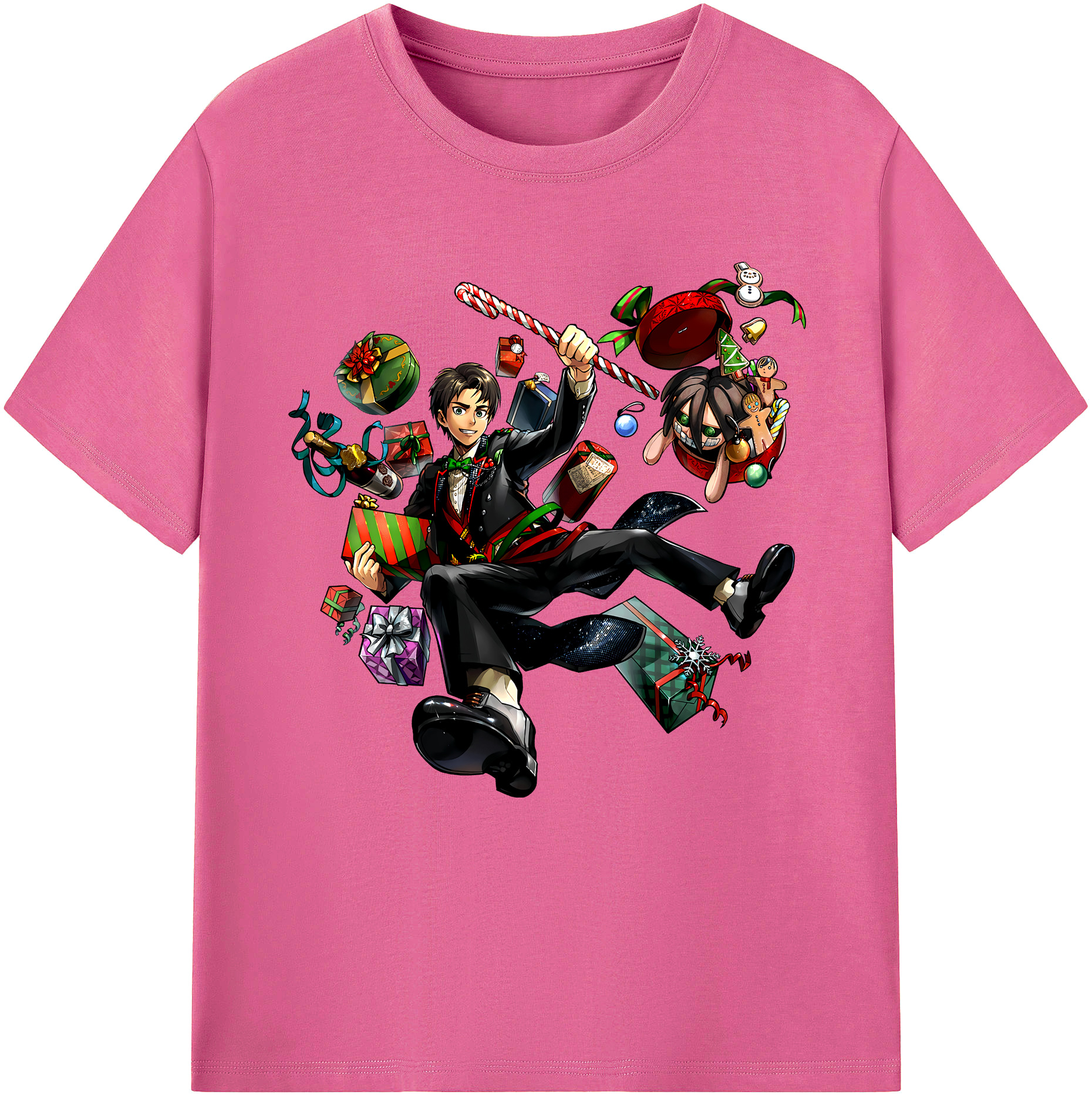 （画像用） 進撃の巨人 エレン･イェーガー Attack on Titan Eren Jäger レディースカジュアルプリントTシャツ（綿100％）