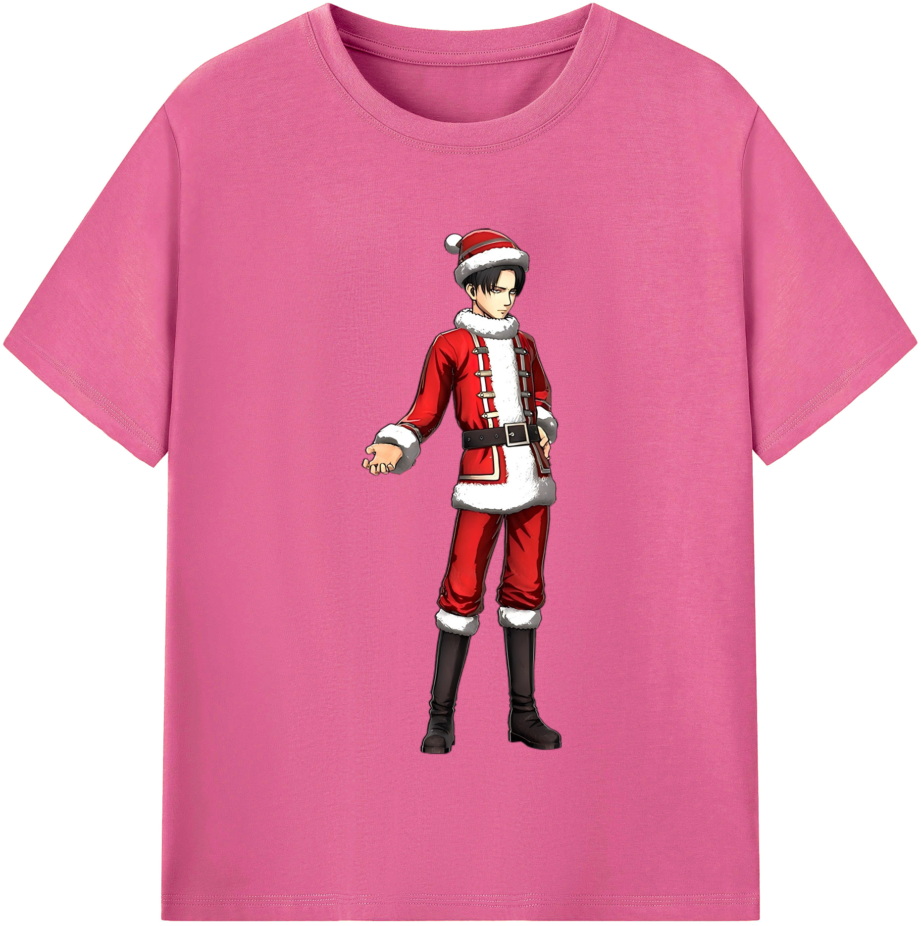 （画像用） 進撃の巨人 リヴァイ·アッカーマン Attack on Titan Levi Ackerman レディースカジュアルプリントTシャツ（綿100％）