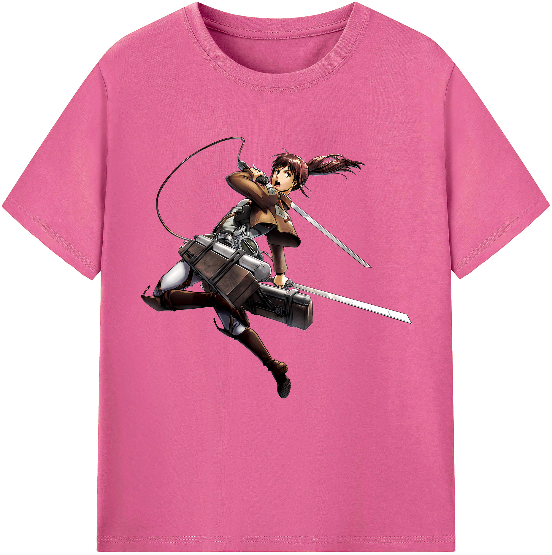 （画像用） 進撃の巨人 サシャ·ブラウス Attack on Titan Sasha Blaus レディースカジュアルプリントTシャツ（綿100％）