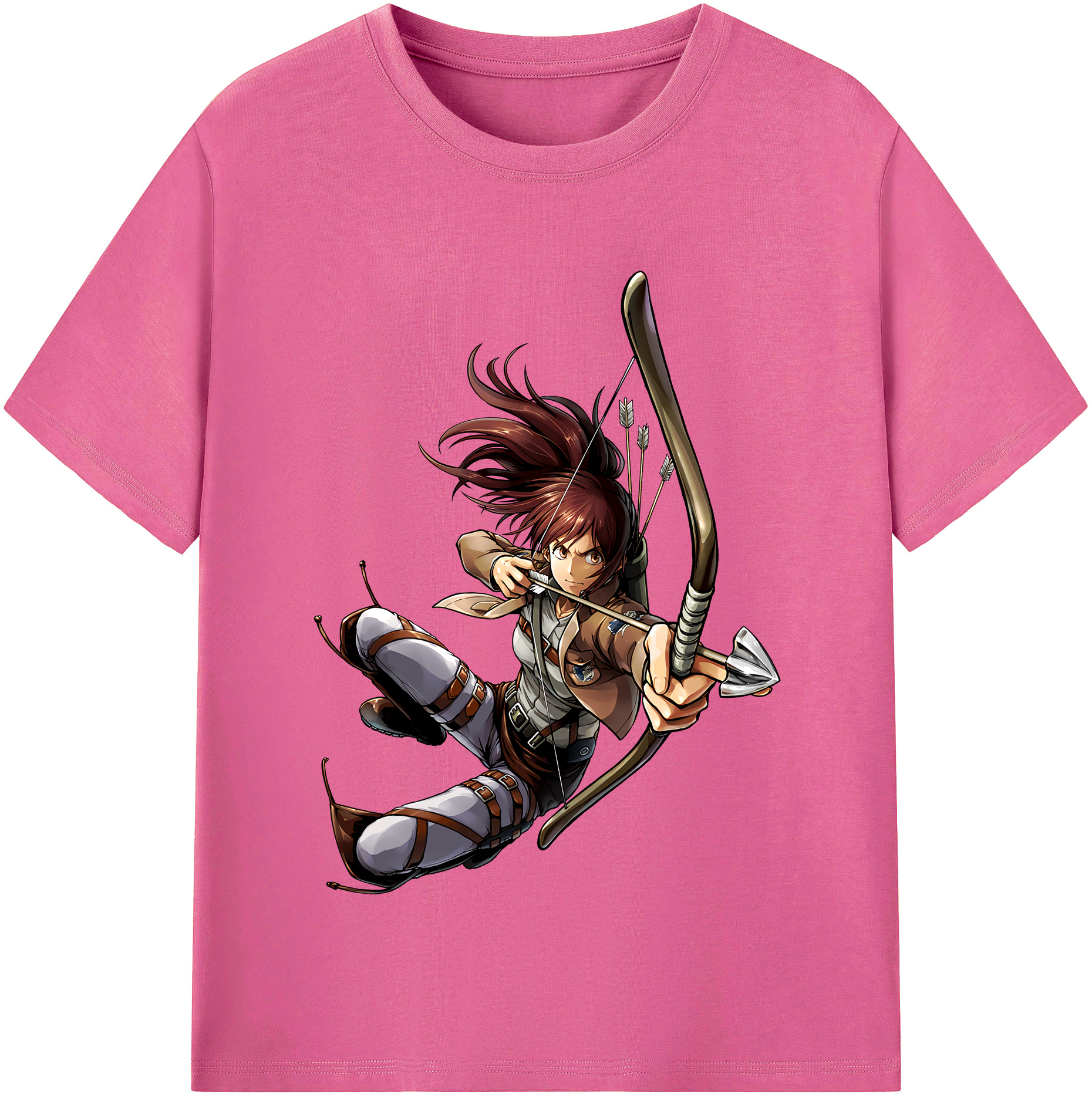 （画像用） 進撃の巨人 サシャ·ブラウス Attack on Titan Sasha Blaus レディースカジュアルプリントTシャツ（綿100％）