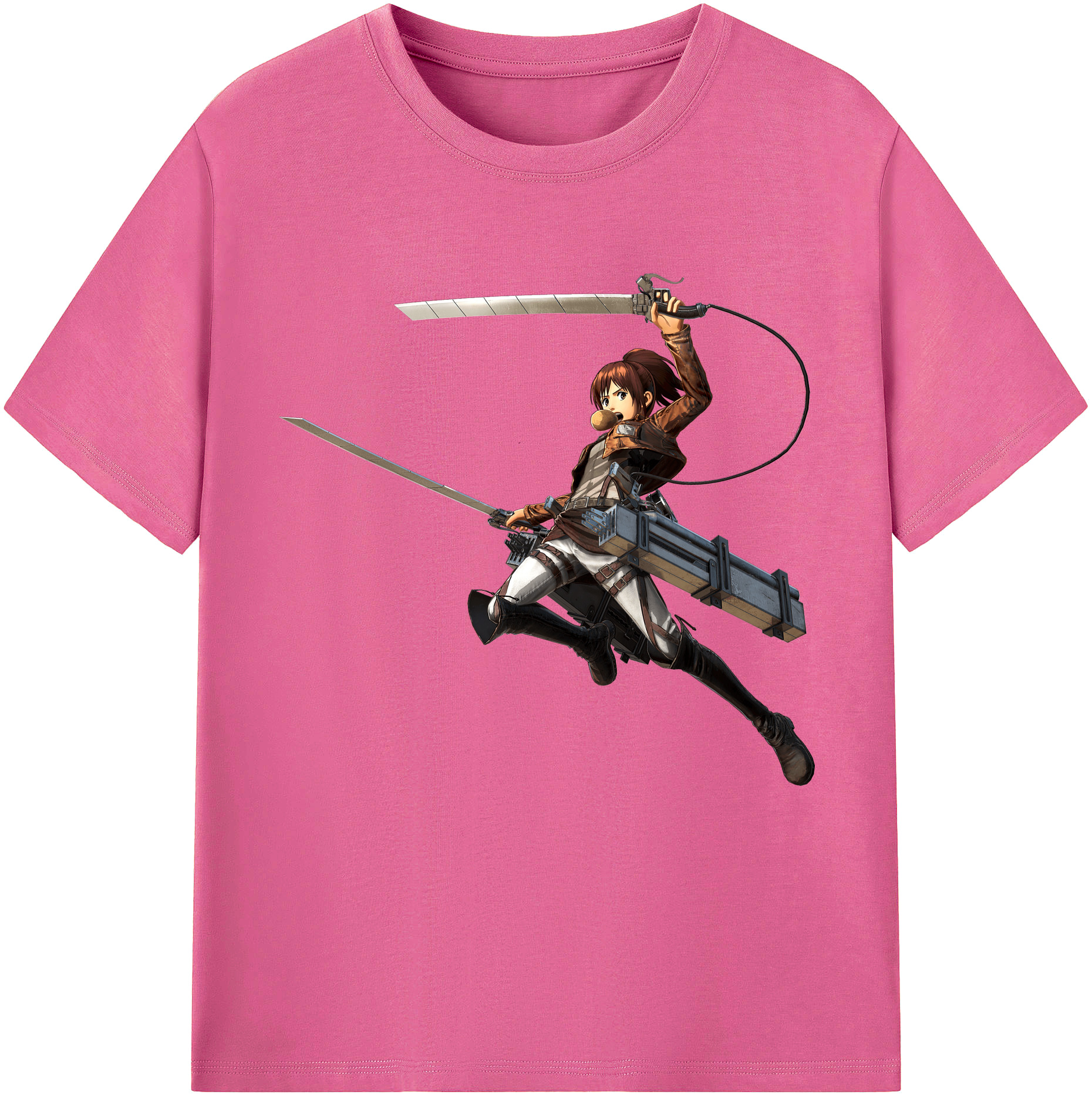 （画像用） 進撃の巨人 サシャ·ブラウス Attack on Titan Sasha Blaus レディースカジュアルプリントTシャツ（綿100％）