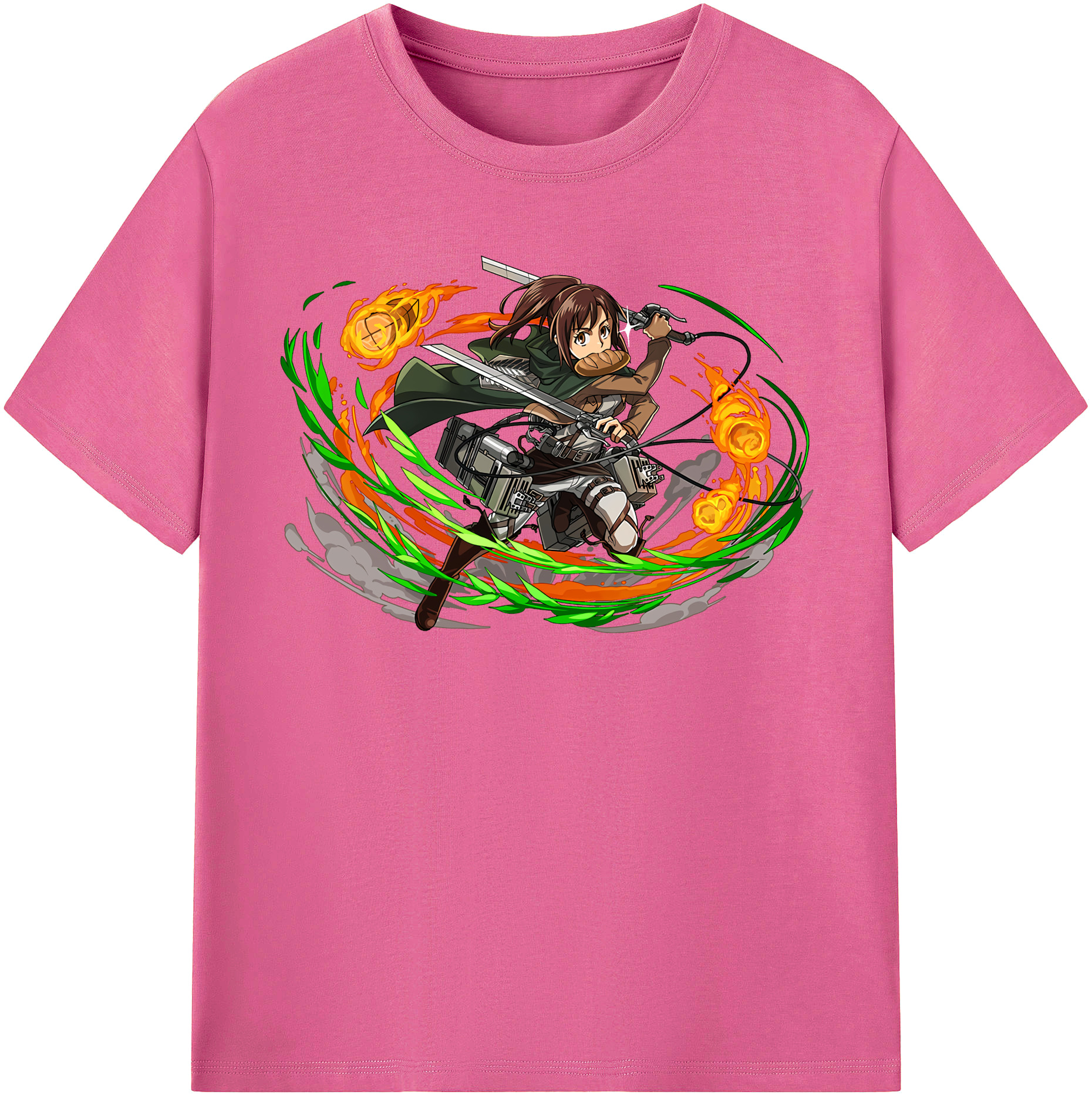（画像用） 進撃の巨人 サシャ·ブラウス Attack on Titan Sasha Blaus レディースカジュアルプリントTシャツ（綿100％）