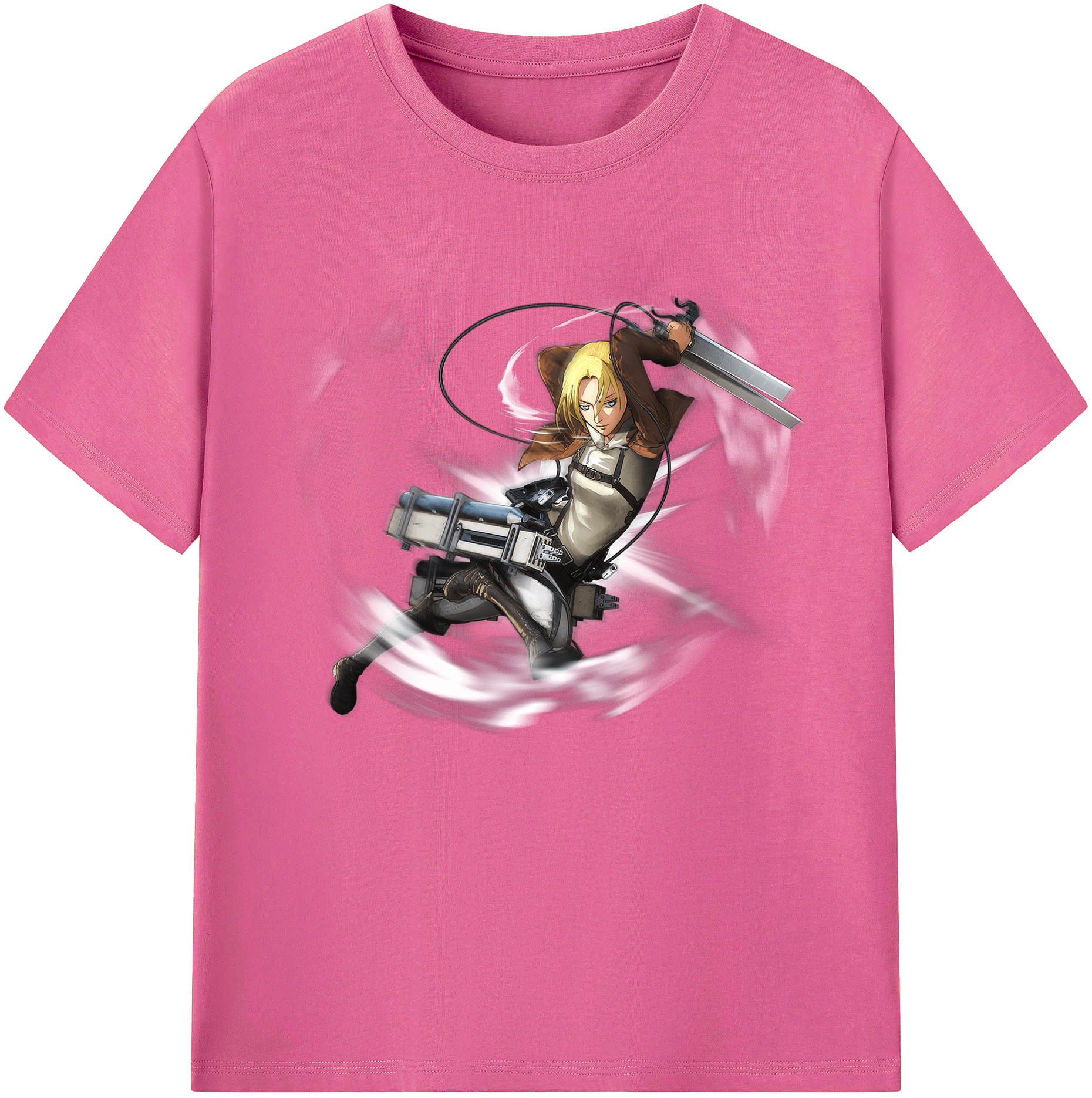 （画像用） 進撃の巨人 アニ・レオンハート Attack on Titan Annie Leonhart レディースカジュアルプリントTシャツ（綿100％）