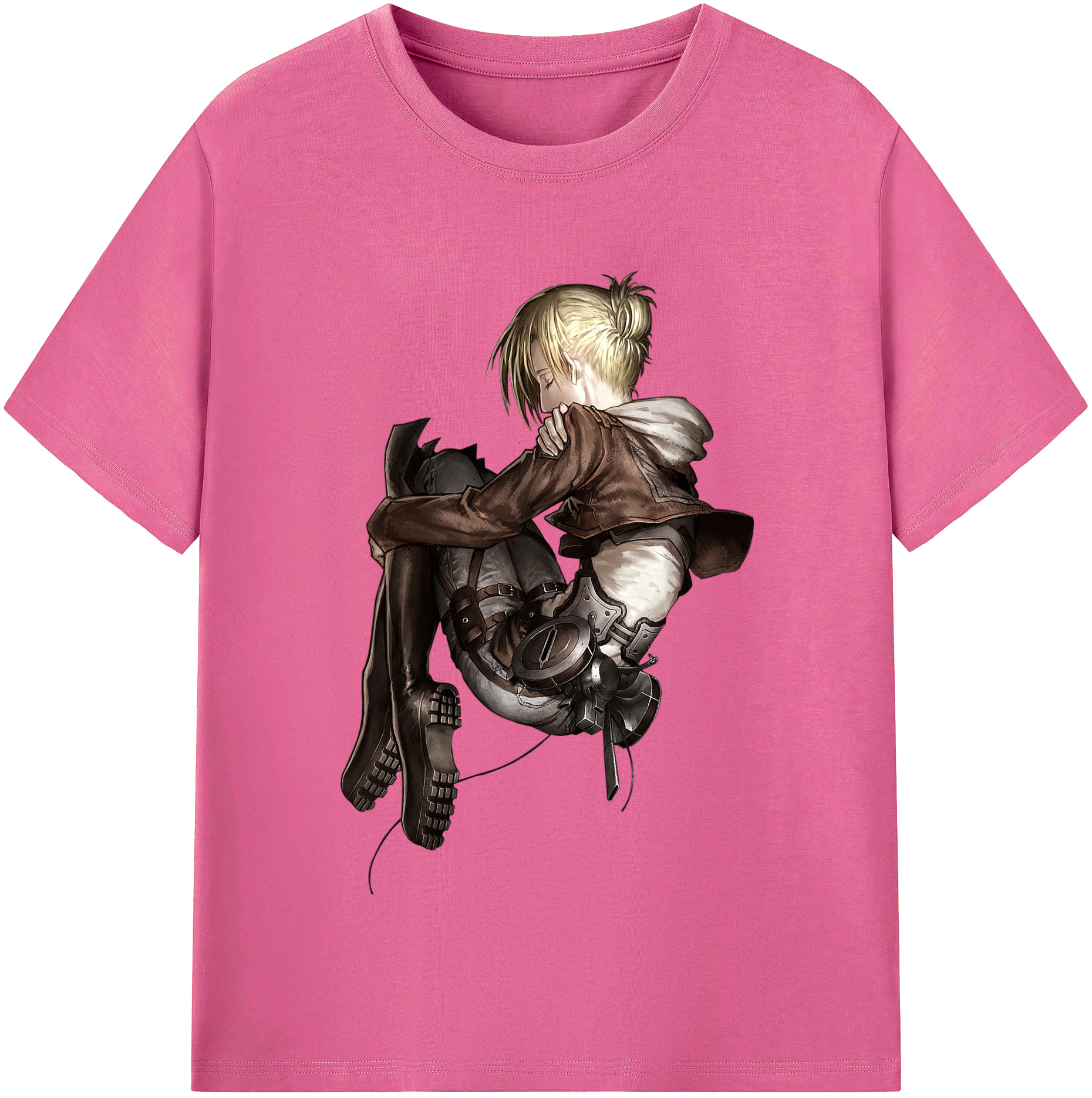 （画像用） 進撃の巨人 アニ・レオンハート Attack on Titan Annie Leonhart レディースカジュアルプリントTシャツ（綿100％）