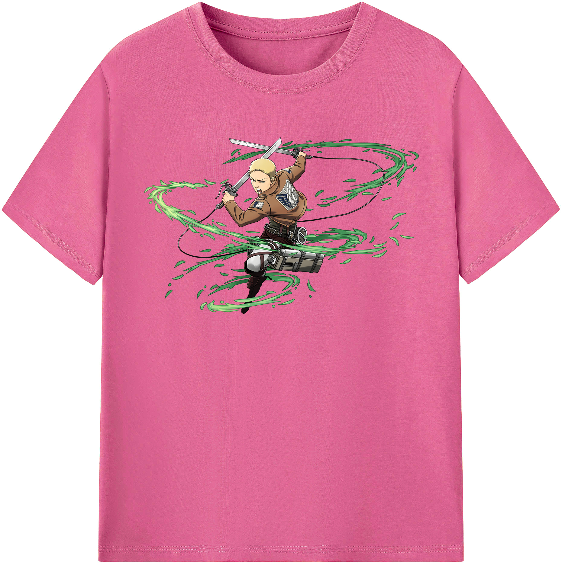 （画像用） 進撃の巨人 ライナー・ブラウン Attack on Titan Reiner Braun レディースカジュアルプリントTシャツ（綿100％）