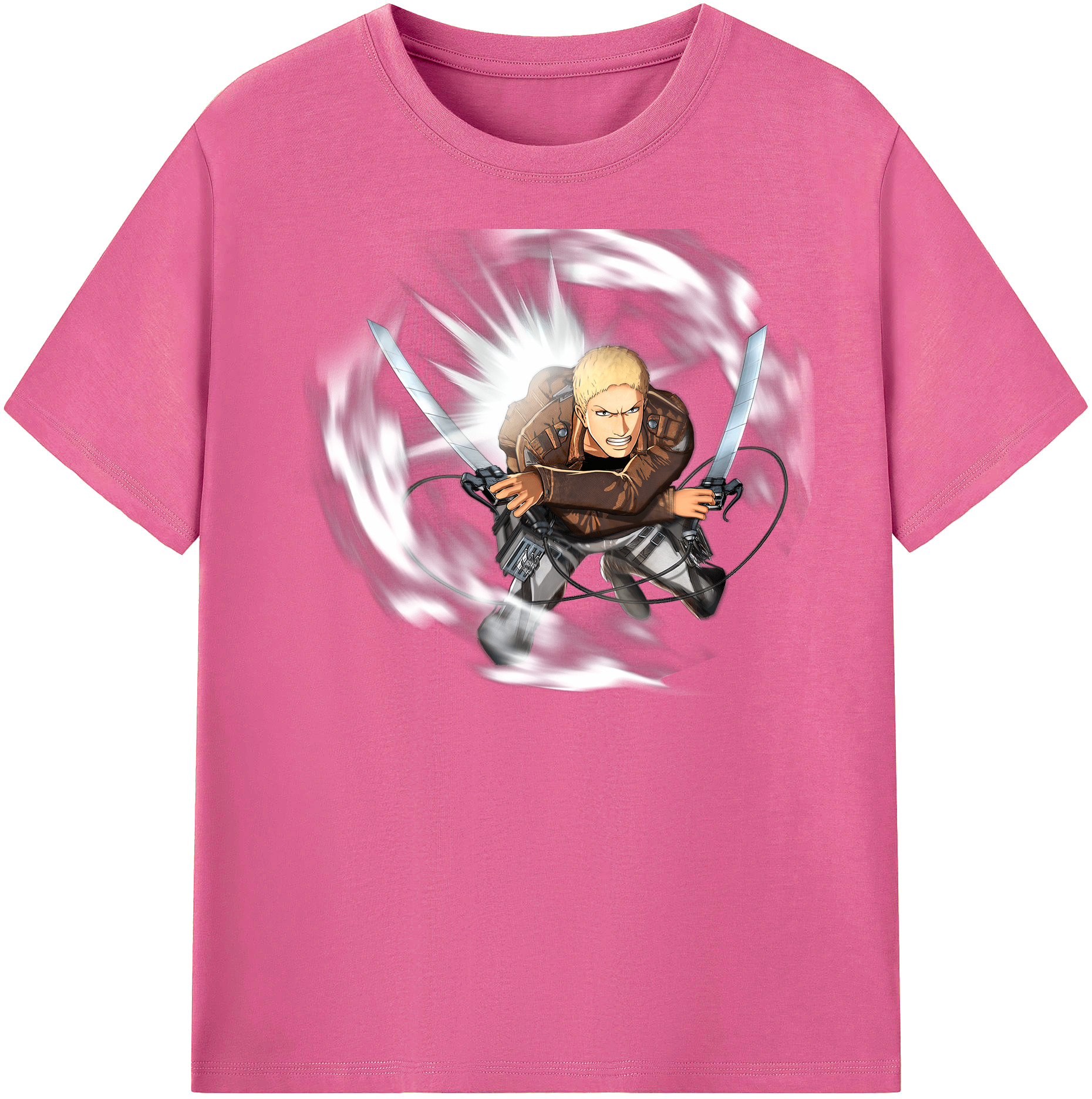（画像用） 進撃の巨人 ライナー・ブラウン Attack on Titan Reiner Braun レディースカジュアルプリントTシャツ（綿100％）