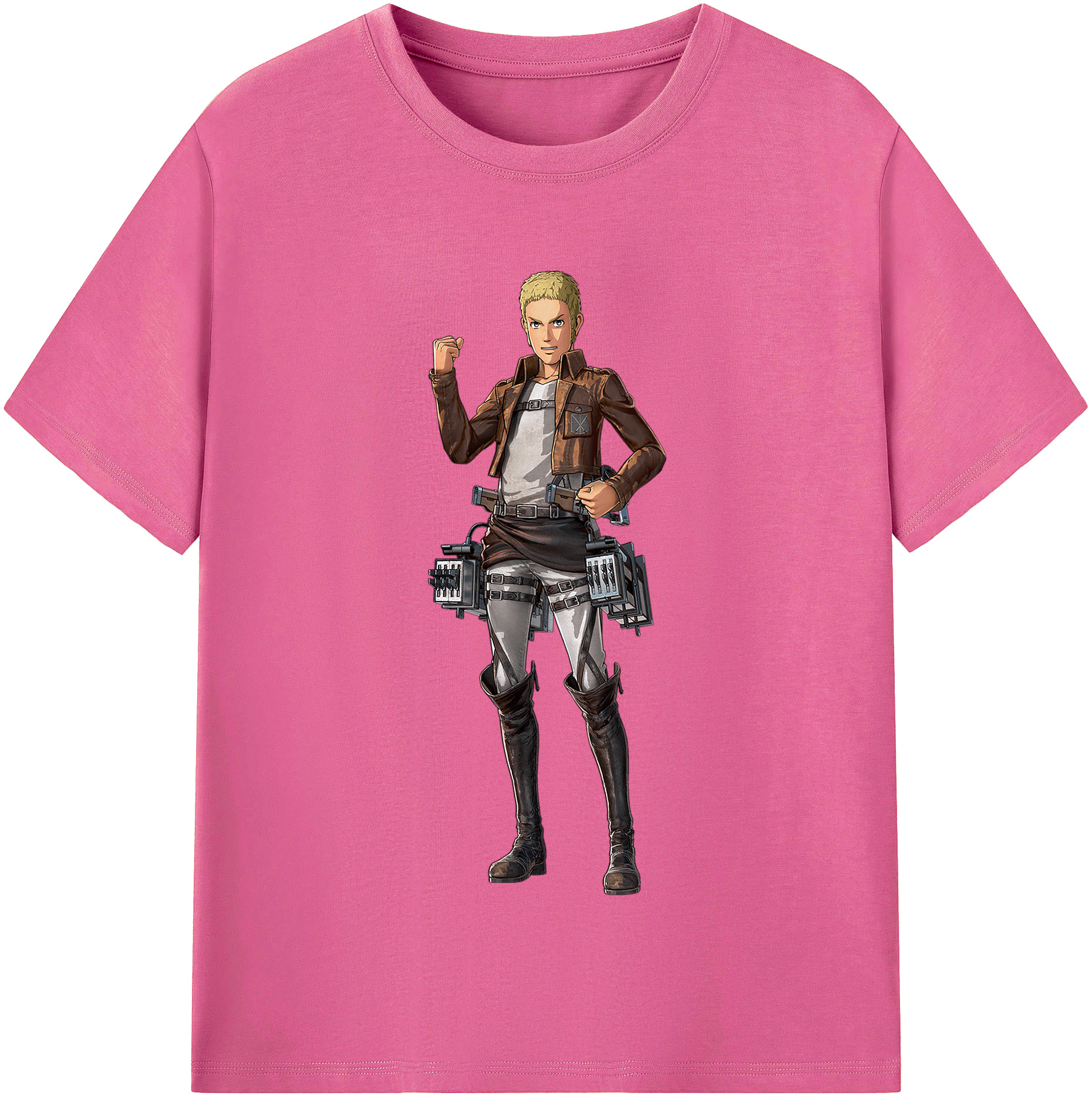 （画像用） 進撃の巨人 ライナー・ブラウン Attack on Titan Reiner Braun レディースカジュアルプリントTシャツ（綿100％）