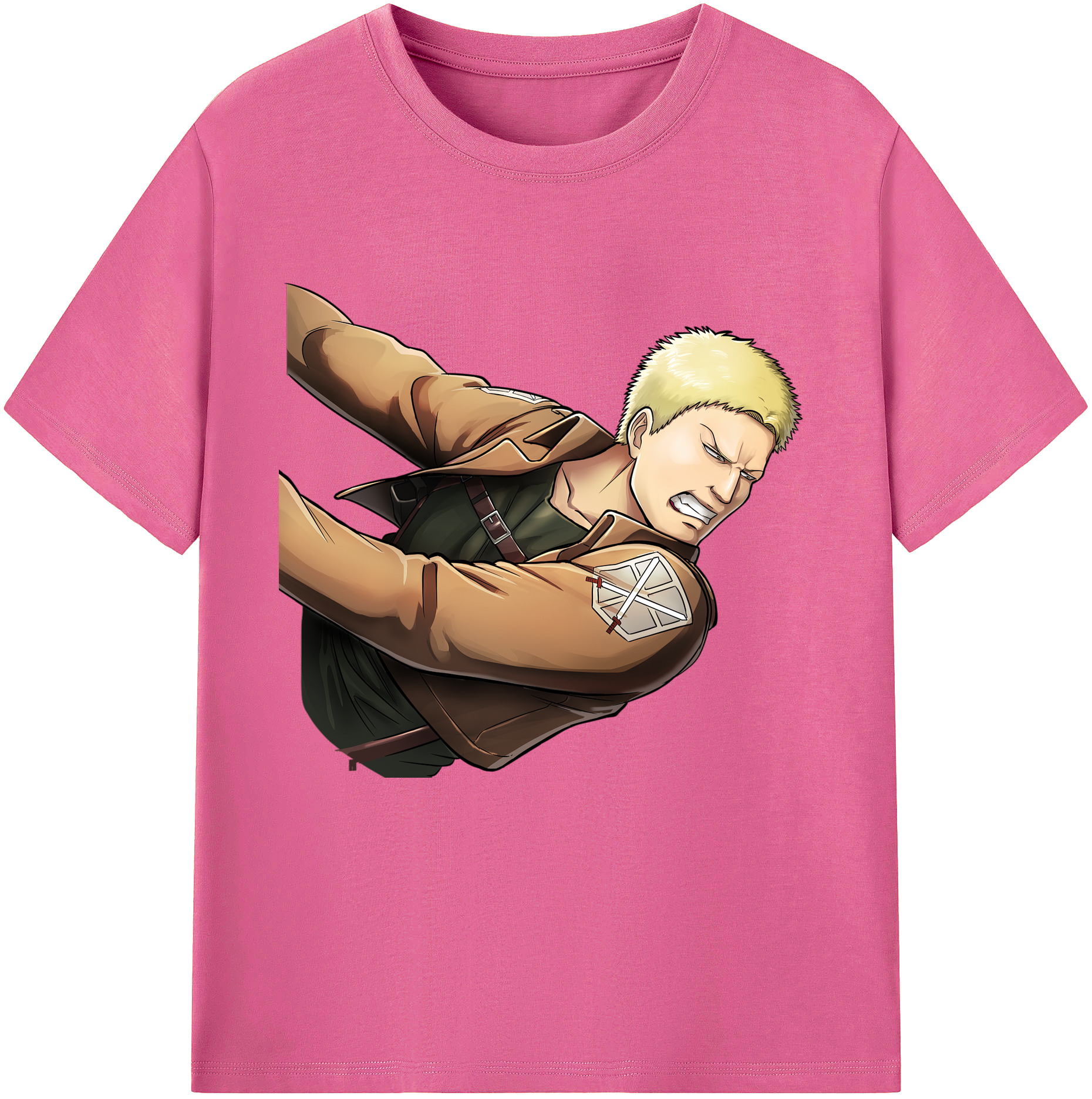 （画像用） 進撃の巨人 ライナー・ブラウン Attack on Titan Reiner Braun レディースカジュアルプリントTシャツ（綿100％）