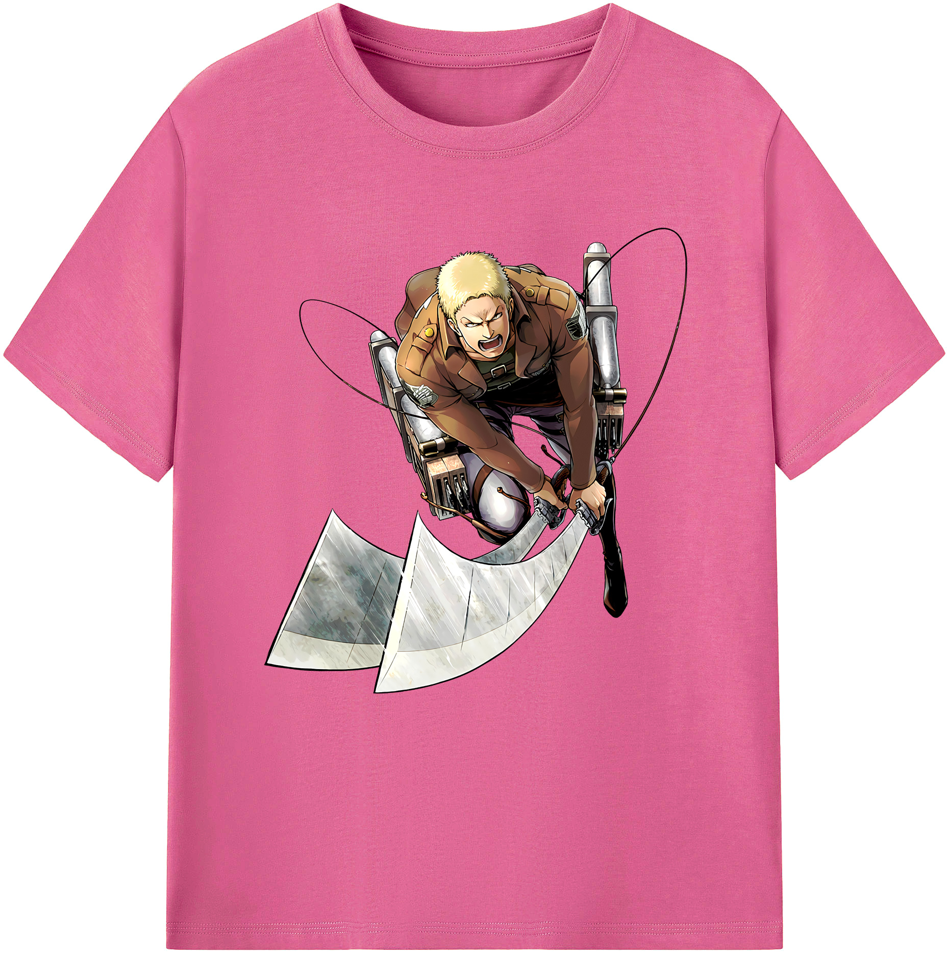 （画像用） 進撃の巨人 ライナー・ブラウン Attack on Titan Reiner Braun レディースカジュアルプリントTシャツ（綿100％）