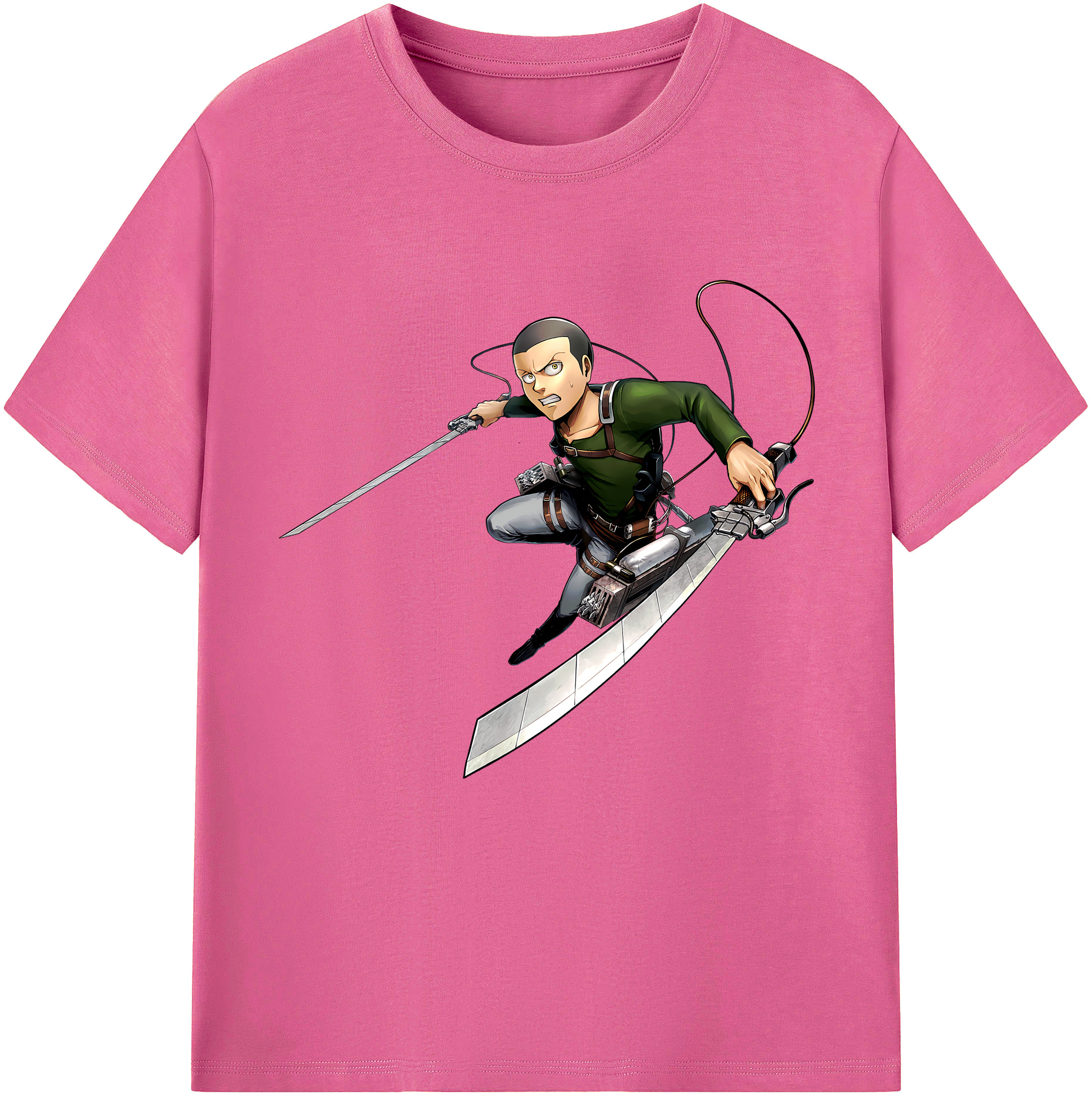 （画像用） 進撃の巨人 コニー·スプリンガー Attack on Titan Connie Springer レディースカジュアルプリントTシャツ（綿100％）