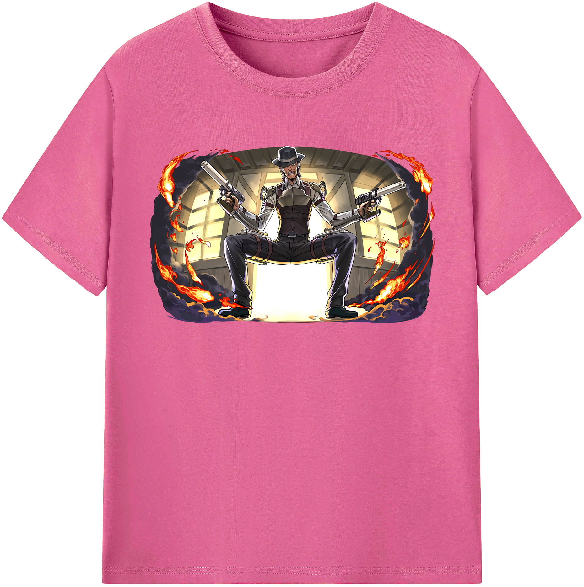 （画像用） 進撃の巨人 ケニー·アッカーマン Attack on Titan Kenny Ackerman レディースカジュアルプリントTシャツ（綿100％）