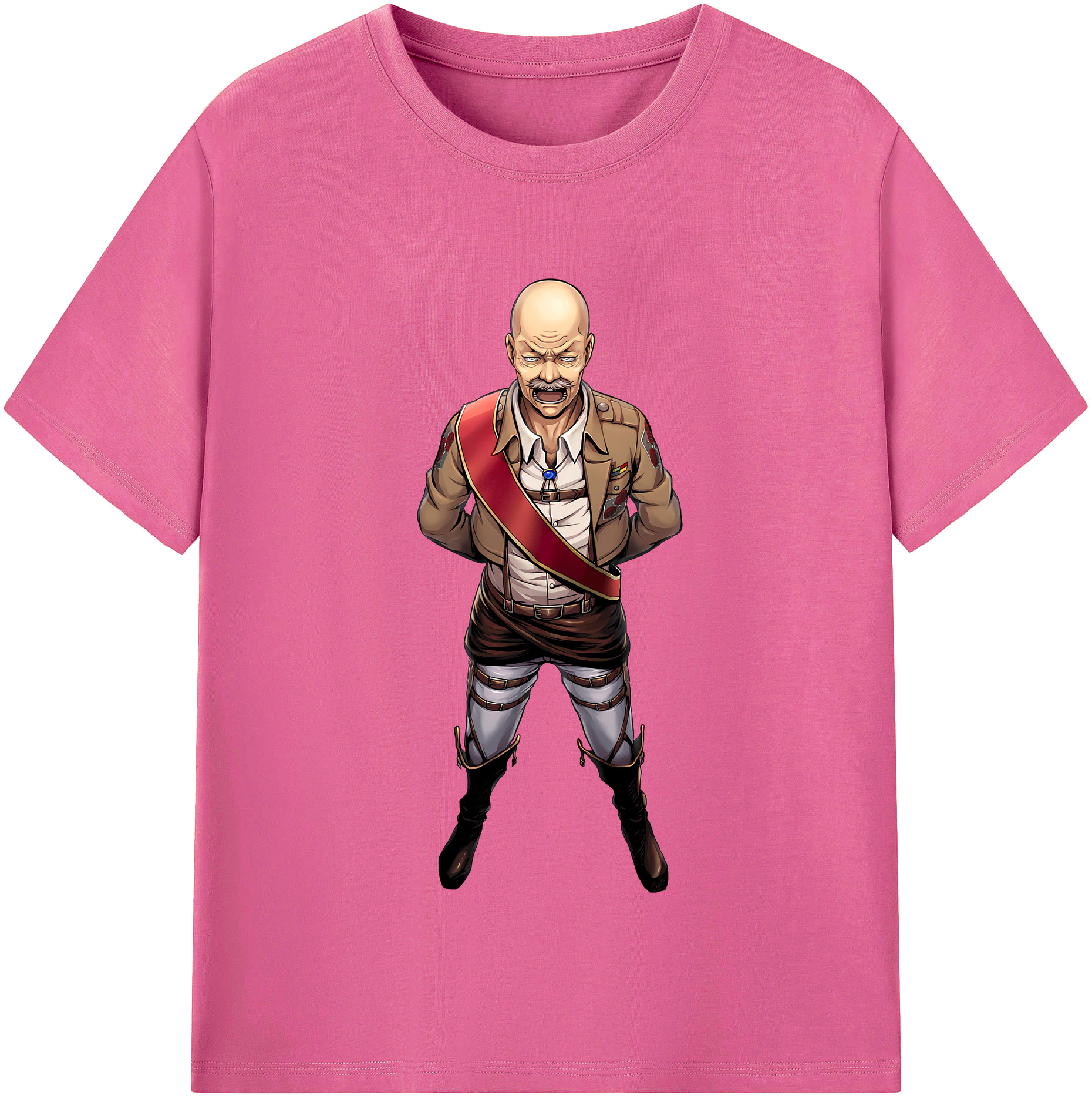 （画像用） 進撃の巨人 ドット·ピクシス Attack on Titan Dot Pixis レディースカジュアルプリントTシャツ（綿100％）