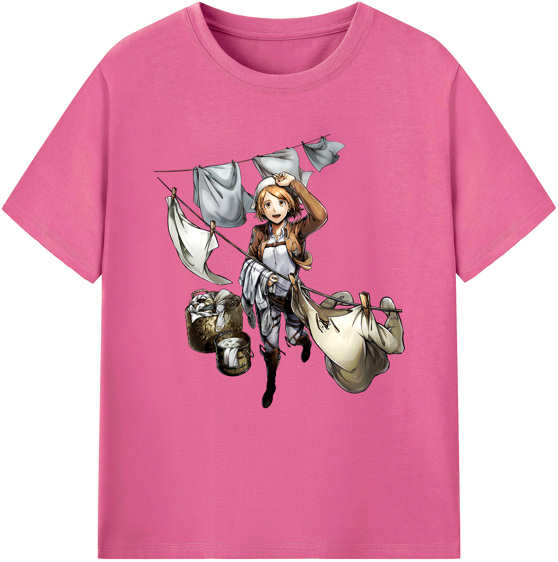（画像用） 進撃の巨人 ペトラ·ラル Attack on Titan Petra Rall レディースカジュアルプリントTシャツ（綿100％）
